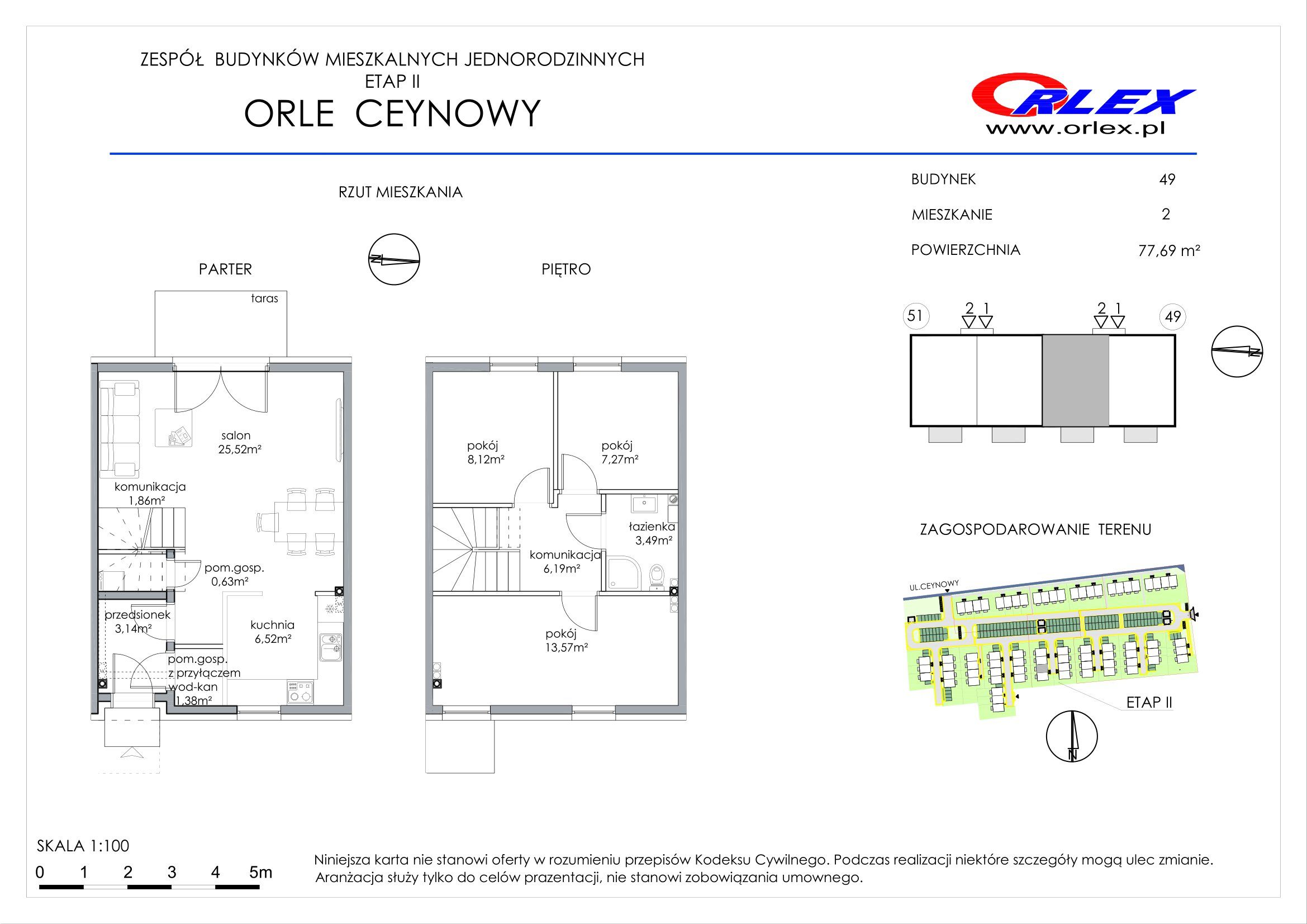 Dom 77,69 m², oferta nr 49/2, Orle, Orle, ul. Ceynowy-idx