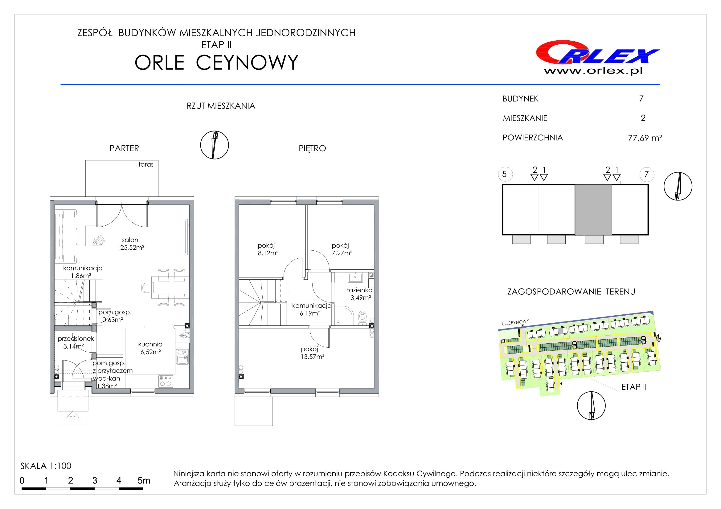 Dom 77,69 m², oferta nr 7/2, Orle, Orle, ul. Ceynowy-idx