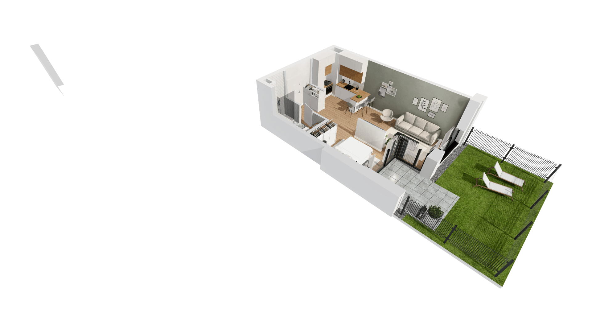 Mieszkanie 37,34 m², piętro 1, oferta nr G/70, DOKI Living - etap II, Gdańsk, Śródmieście, ul. Aleja Doki-idx