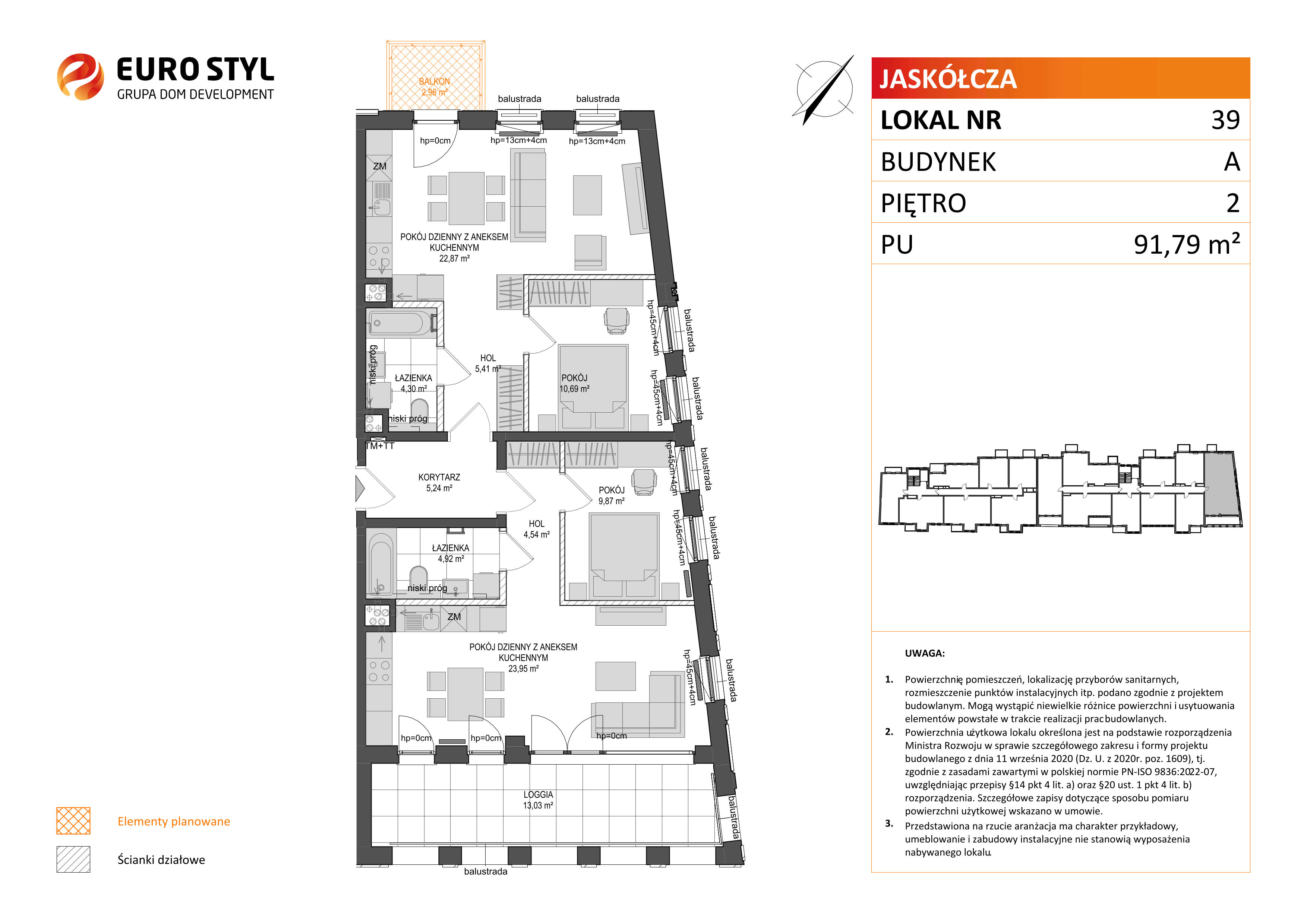 Mieszkanie 91,79 m², piętro 2, oferta nr A/39, Jaskółcza, Gdańsk, Śródmieście, Dolne Miasto, ul. Jaskółcza-idx