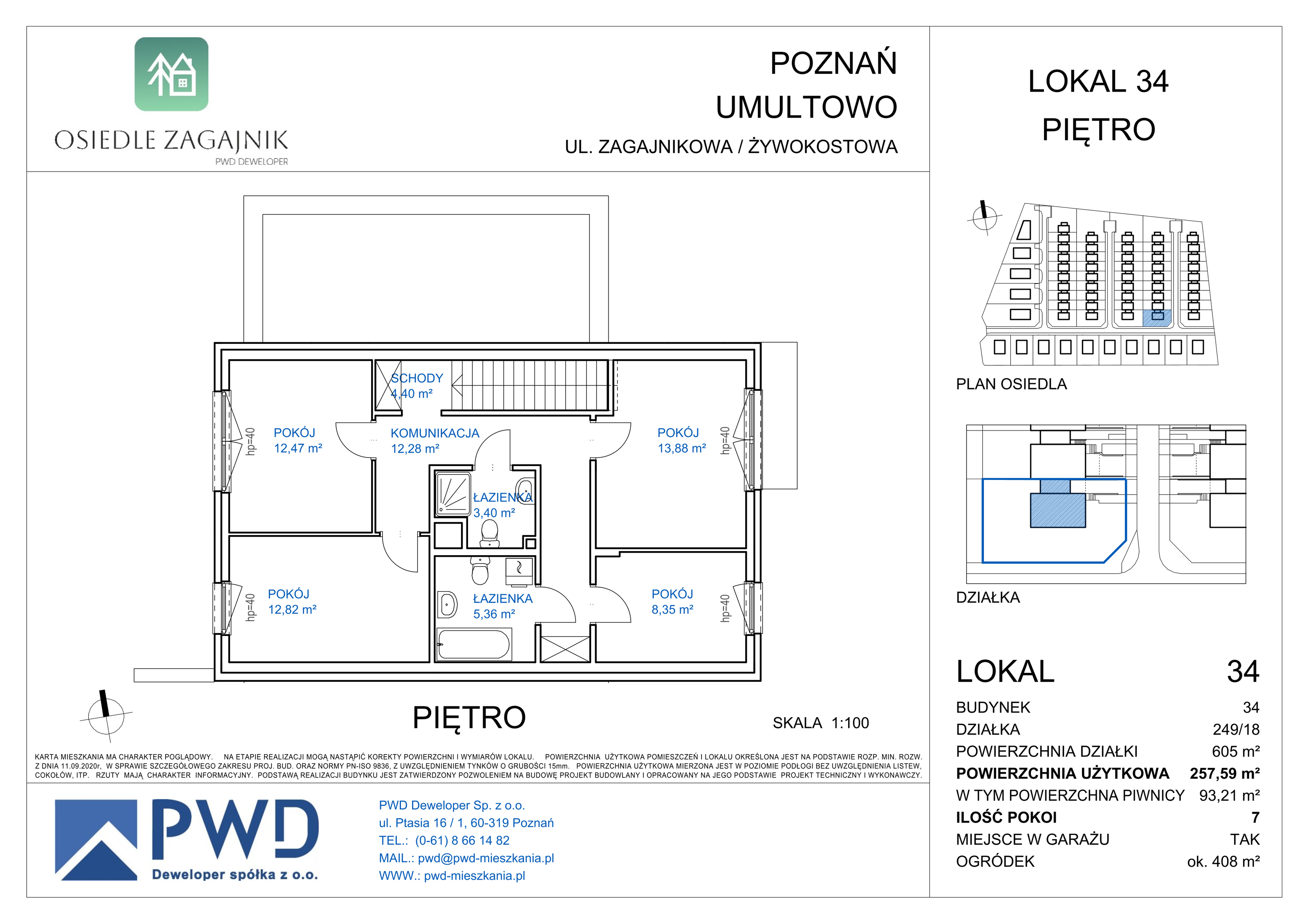 Dom 164,38 m², oferta nr 34, Osiedle Zagajnik - Domy, Poznań, Umultowo, Umultowo, ul. Zagajnikowa-idx