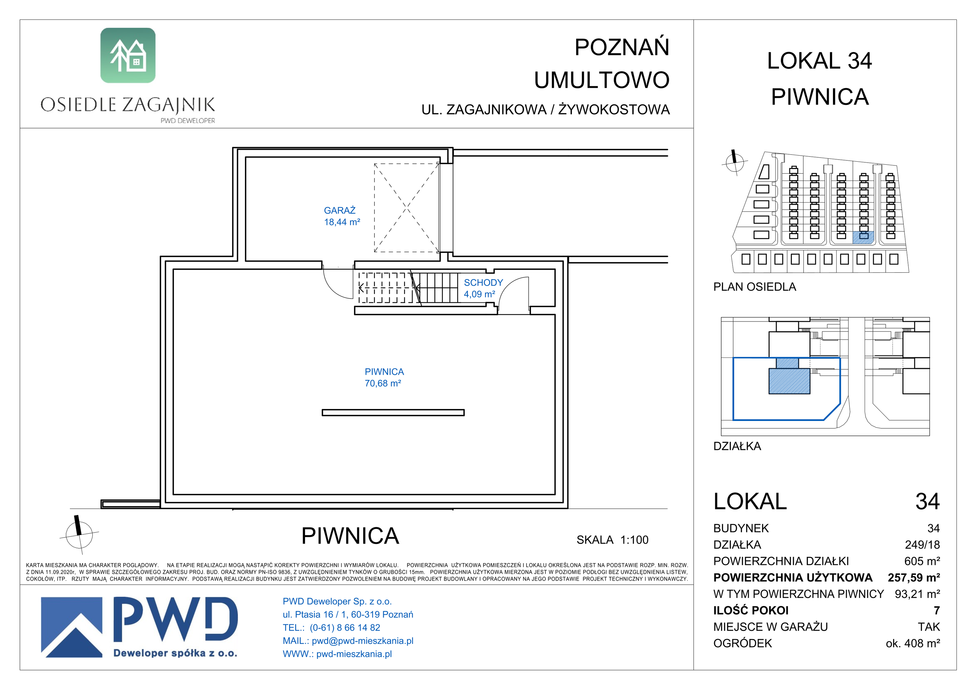 Dom 164,38 m², oferta nr 34, Osiedle Zagajnik - Domy, Poznań, Umultowo, Umultowo, ul. Zagajnikowa-idx