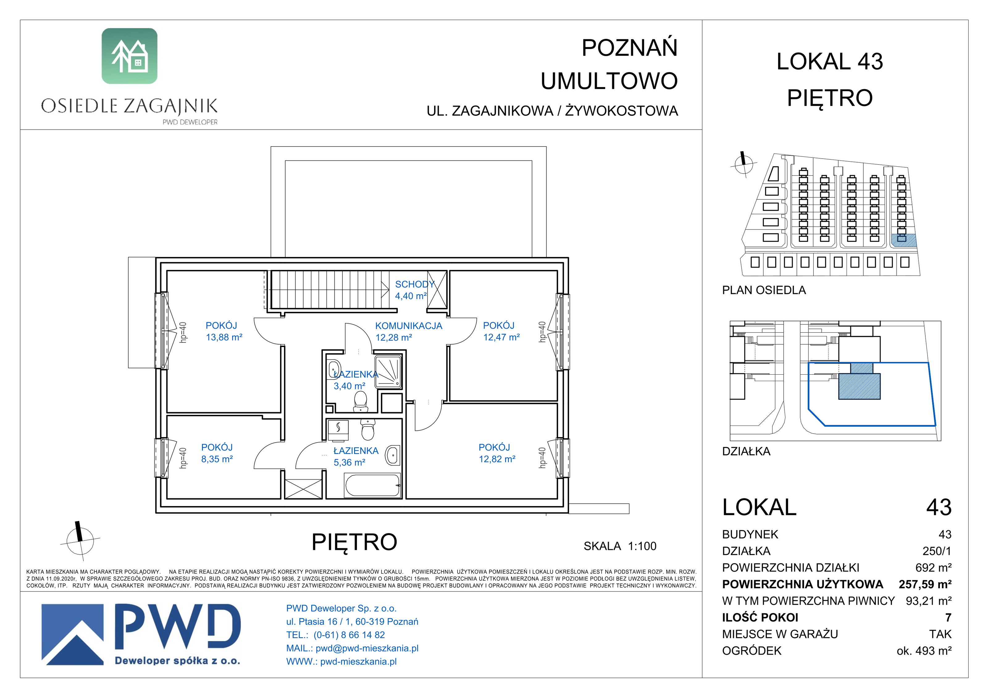 Dom 164,38 m², oferta nr 43, Osiedle Zagajnik - Domy, Poznań, Umultowo, Umultowo, ul. Zagajnikowa-idx