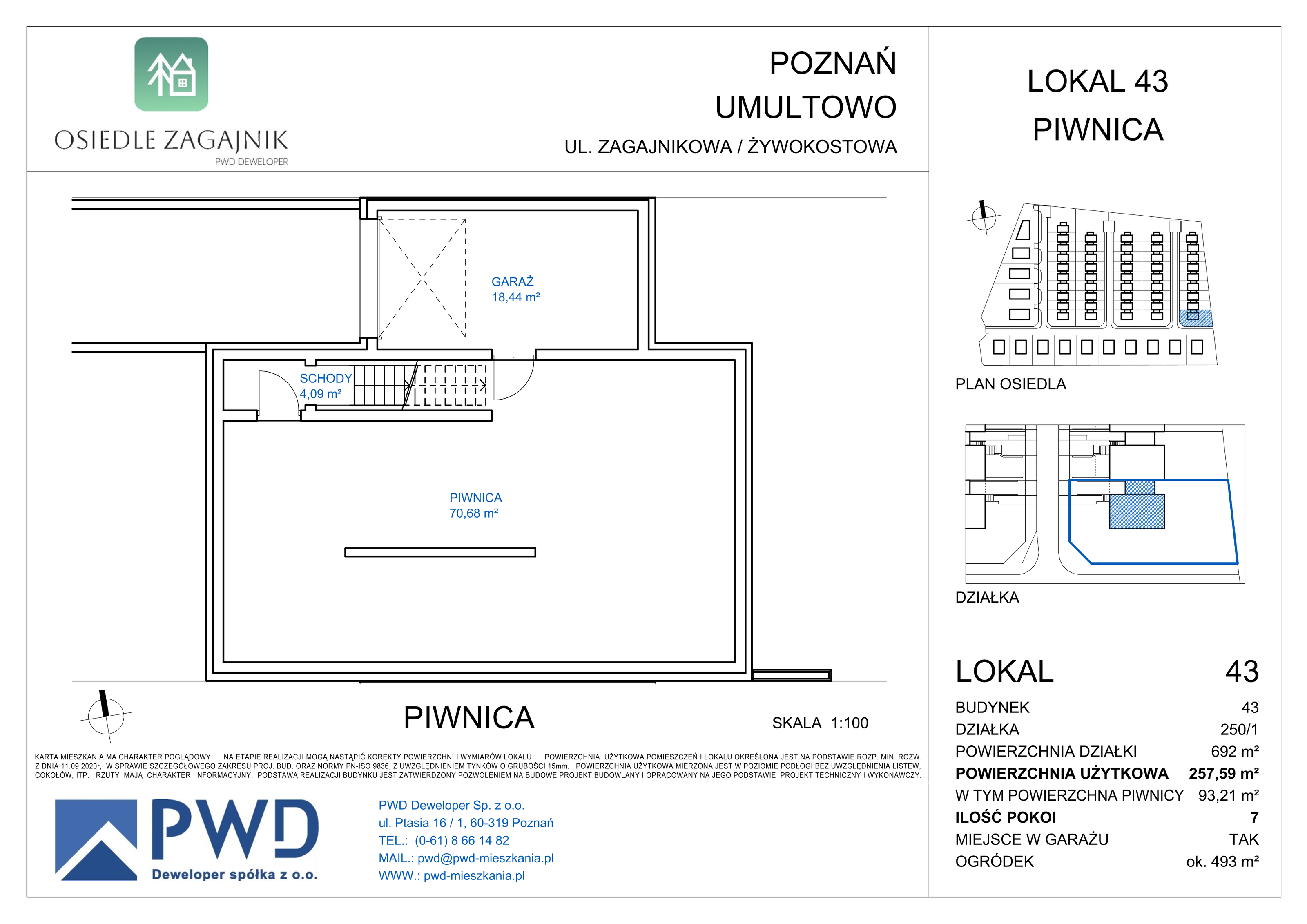 Dom 164,38 m², oferta nr 43, Osiedle Zagajnik - Domy, Poznań, Umultowo, Umultowo, ul. Zagajnikowa-idx