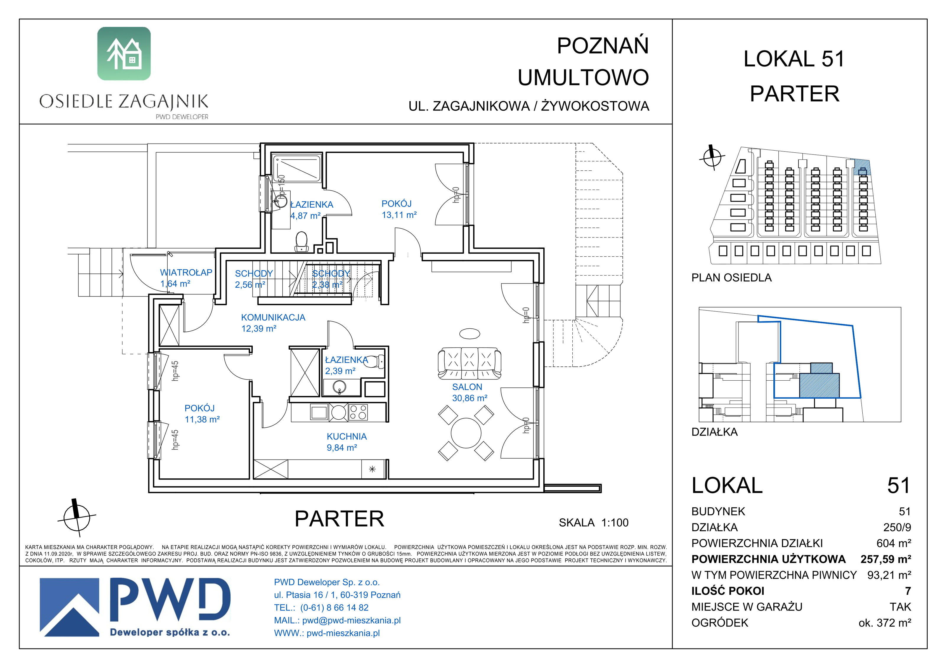 Dom 164,38 m², oferta nr 51, Osiedle Zagajnik - Domy, Poznań, Umultowo, Umultowo, ul. Zagajnikowa-idx