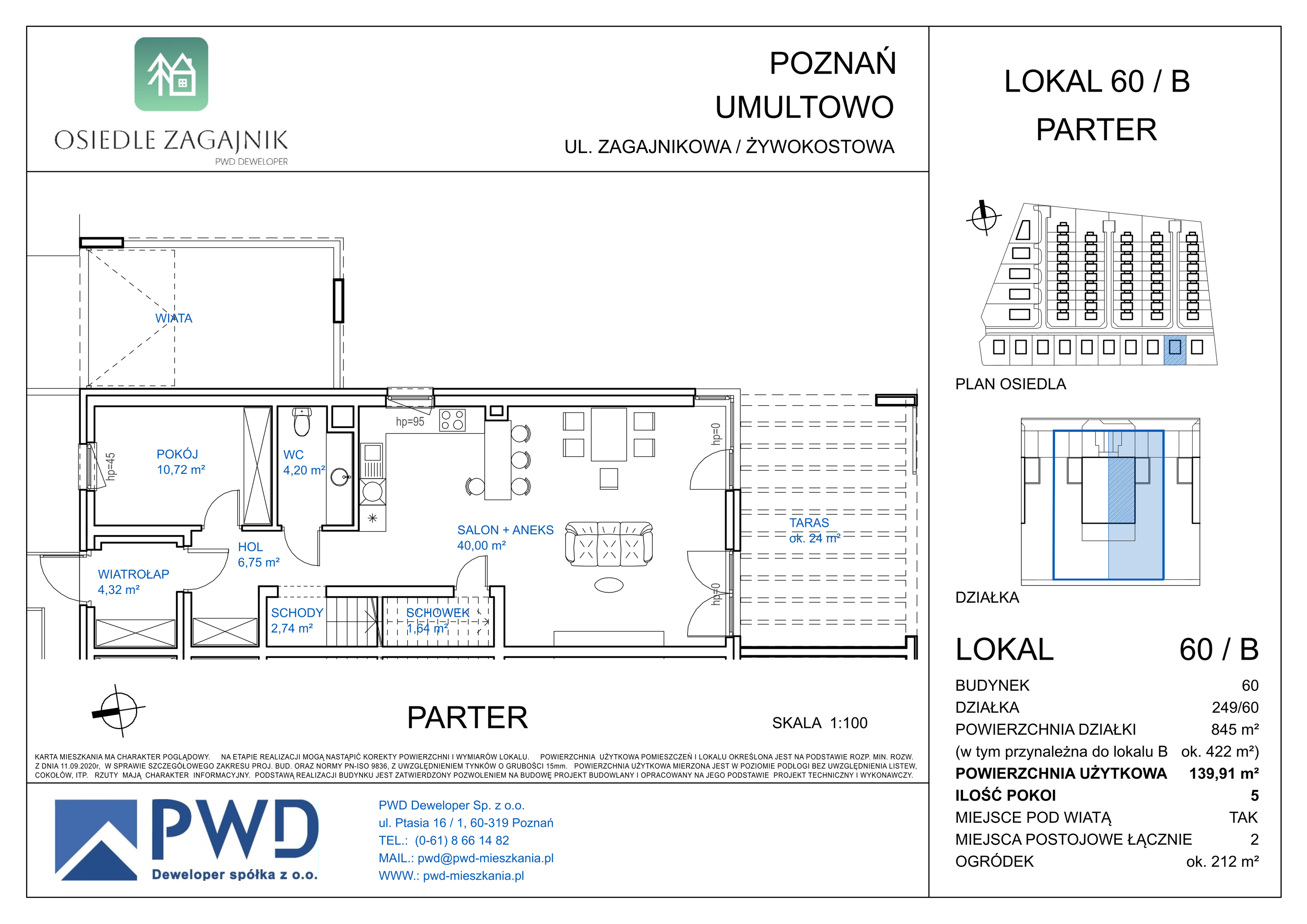 Dom 139,91 m², oferta nr A60/B, Osiedle Zagajnik - Domy, Poznań, Umultowo, Umultowo, ul. Zagajnikowa-idx