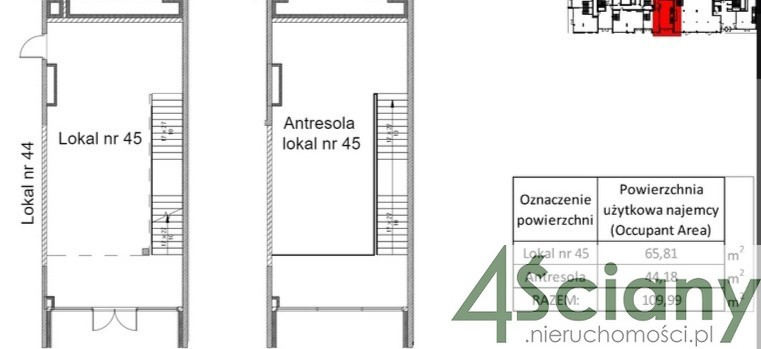 Lokal użytkowy 109,99 m², oferta nr , 3668/3098/OLW, Warszawa, Mokotów, Mokotów-idx