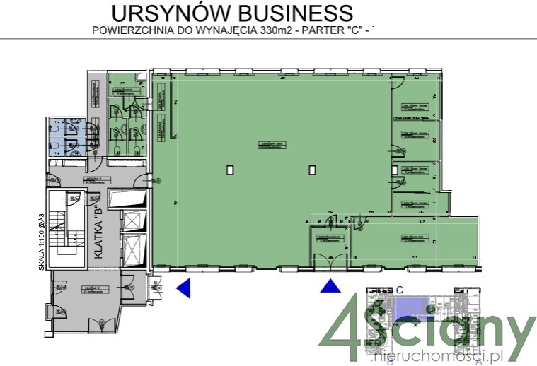 Biuro 330,00 m², oferta nr , 3480/3098/OLW, Warszawa, Ursynów, Ursynów-idx