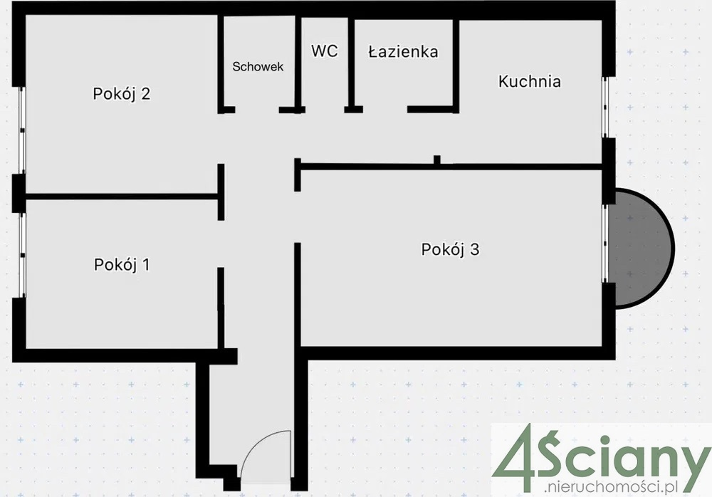 Mieszkanie 63,13 m², piętro 3, oferta nr , 64528/3098/OMS, Warszawa, Mokotów, Mokotów, Jurija Gagarina-idx