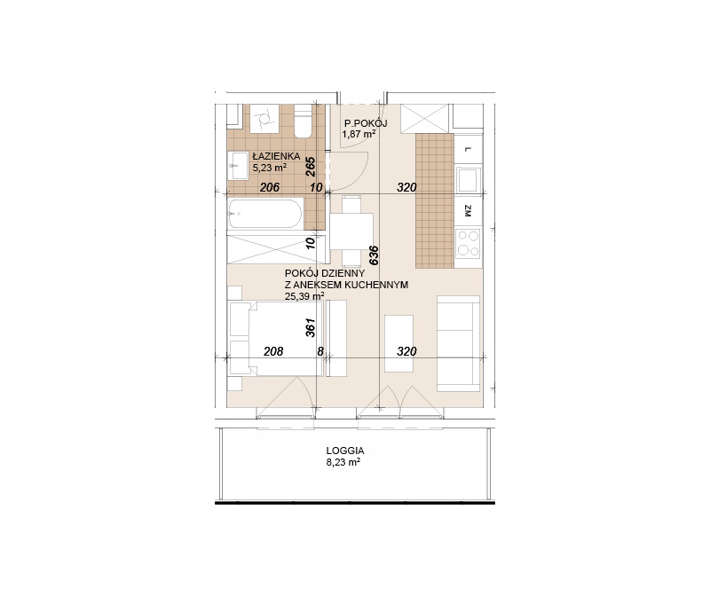 Mieszkanie 32,49 m², piętro 3, oferta nr E1-3-48, Lokum Porto Etap VI, Wrocław, Szczepin, ul. Długa/Gnieźnieńska-idx