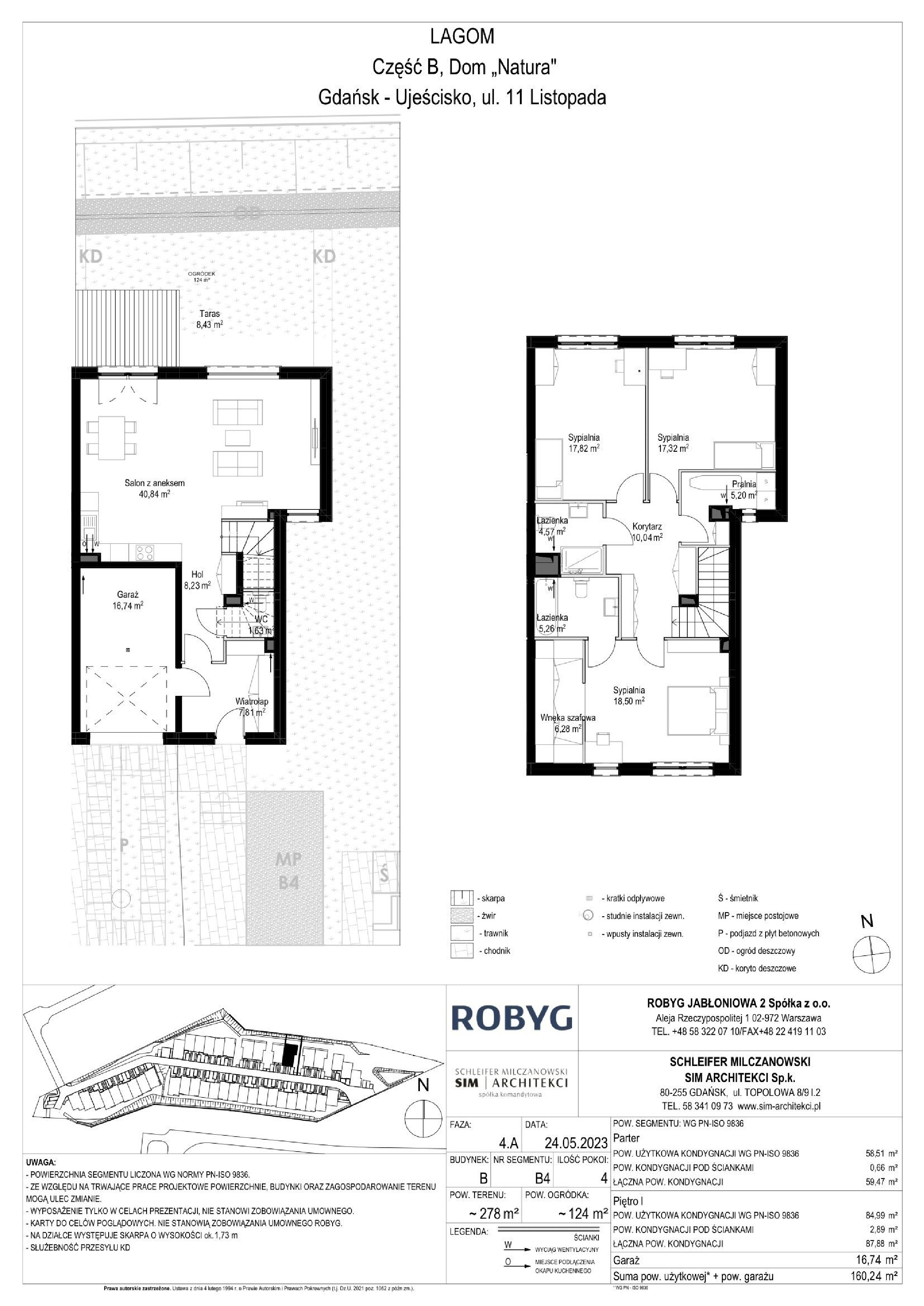 Dom 160,24 m², oferta nr B.0M04, Lagom, Gdańsk, Ujeścisko-Łostowice, Ujeścisko, ul. 11 Listopada-idx