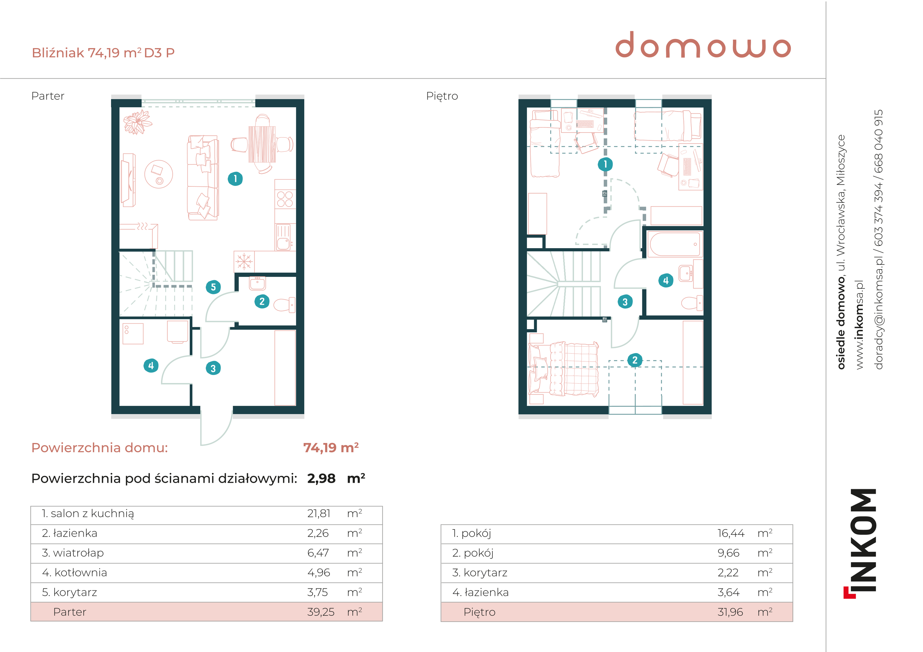 Dom 71,00 m², oferta nr D9, Domowo, Miłoszyce, ul. Wrocławska-idx