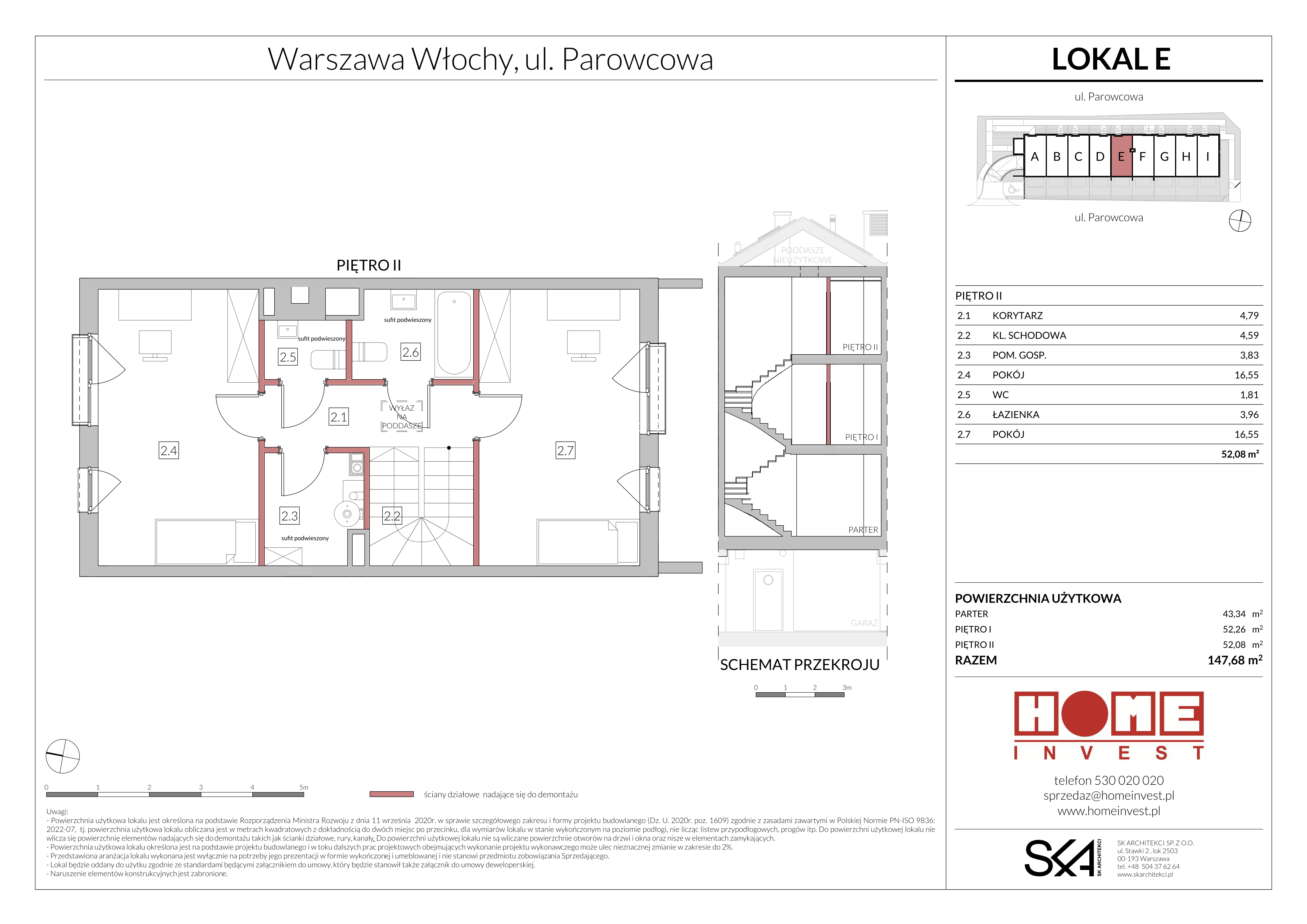 Mieszkanie 147,68 m², parter, oferta nr E, Ostoja Włochy, Warszawa, Włochy, Nowe Włochy, ul. Parowcowa-idx