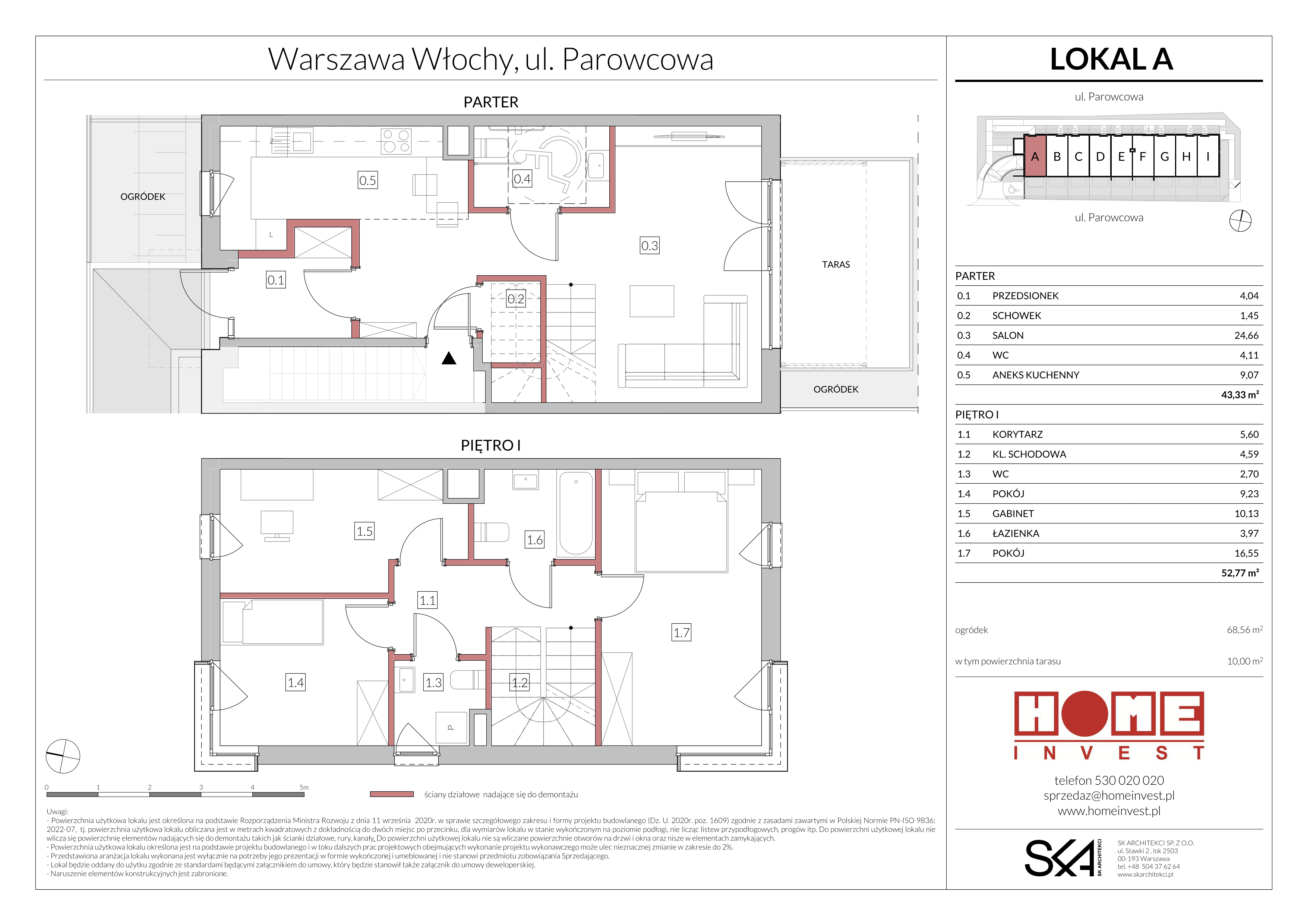 Mieszkanie 148,91 m², parter, oferta nr A, Ostoja Włochy, Warszawa, Włochy, Nowe Włochy, ul. Parowcowa-idx