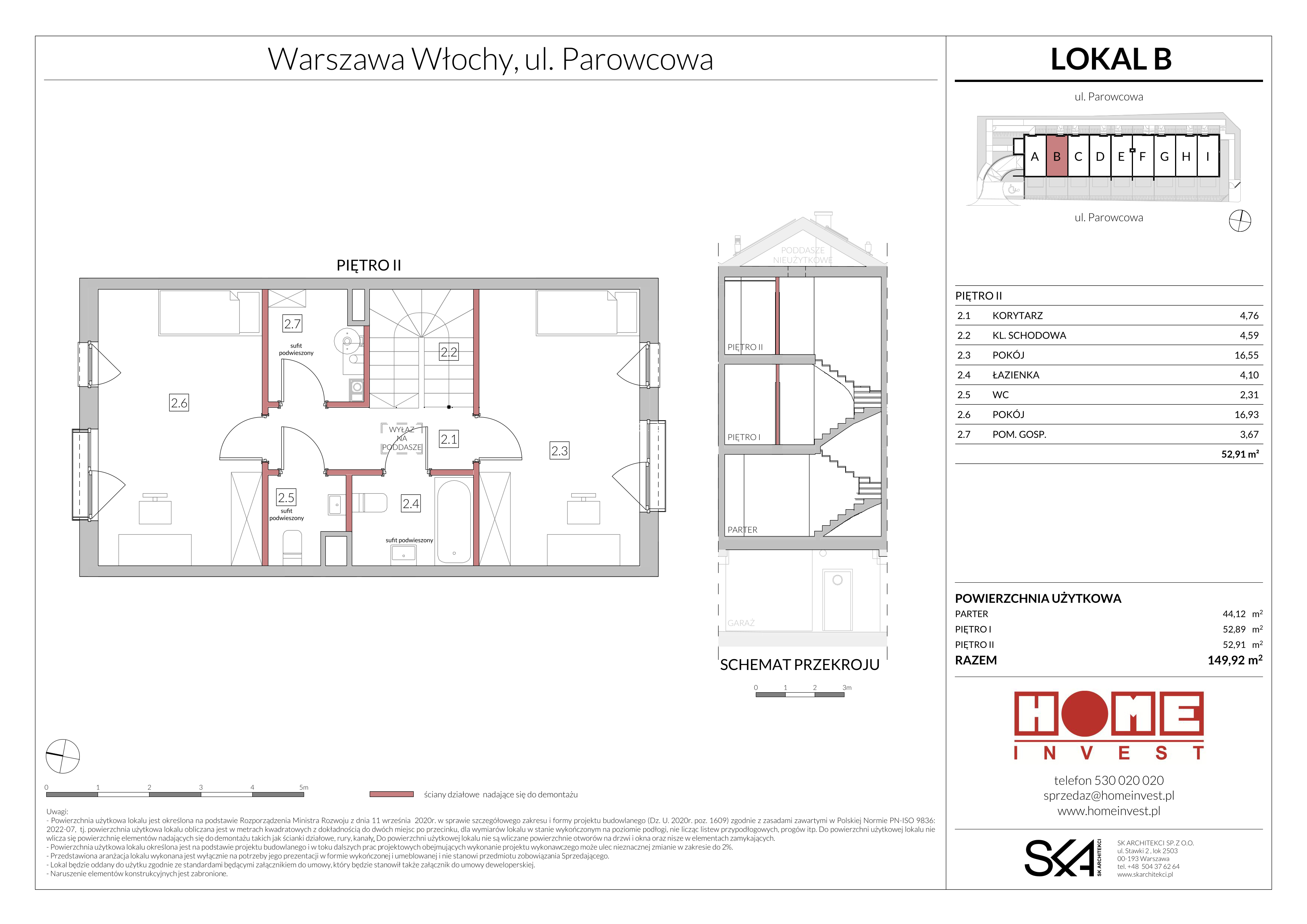 Mieszkanie 149,92 m², parter, oferta nr B, Ostoja Włochy, Warszawa, Włochy, Nowe Włochy, ul. Parowcowa-idx