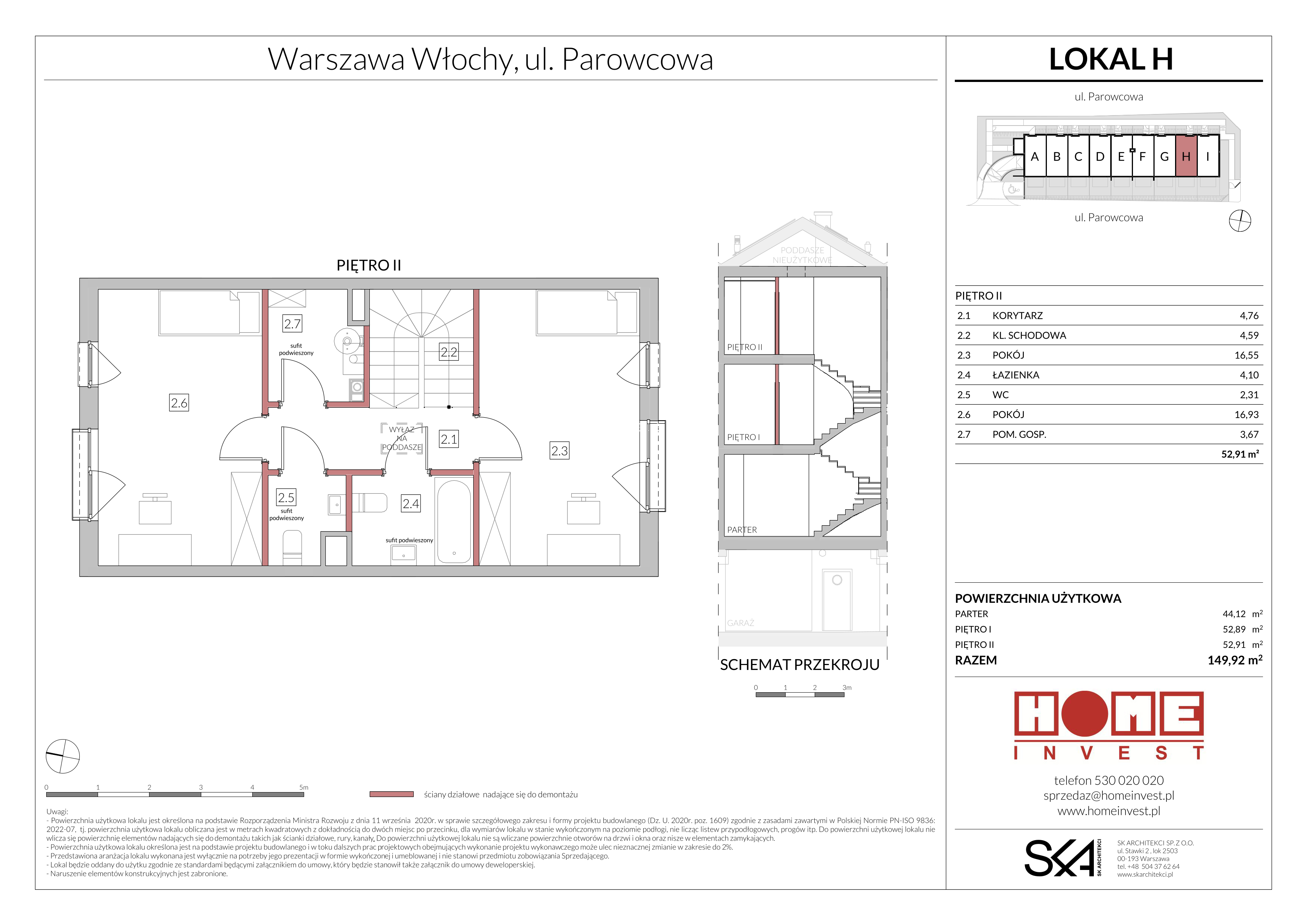 Mieszkanie 149,92 m², parter, oferta nr H, Ostoja Włochy, Warszawa, Włochy, Nowe Włochy, ul. Parowcowa-idx