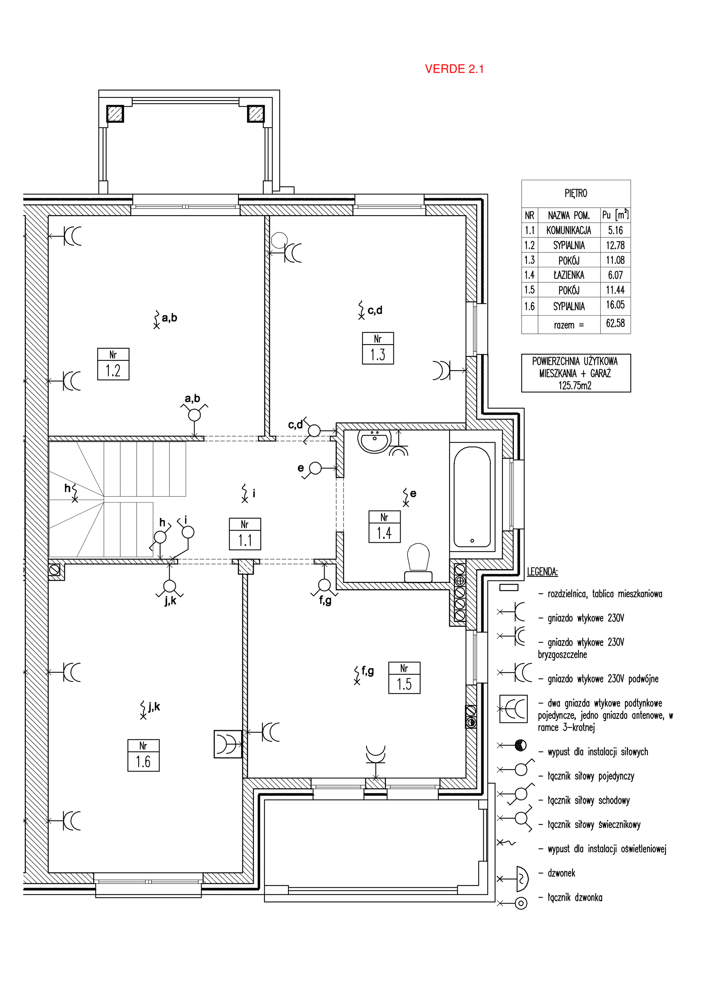 Dom 126,00 m², oferta nr 2.1, Domy Verde, Gdynia, Pogórze, Aleja Iberyjska-idx