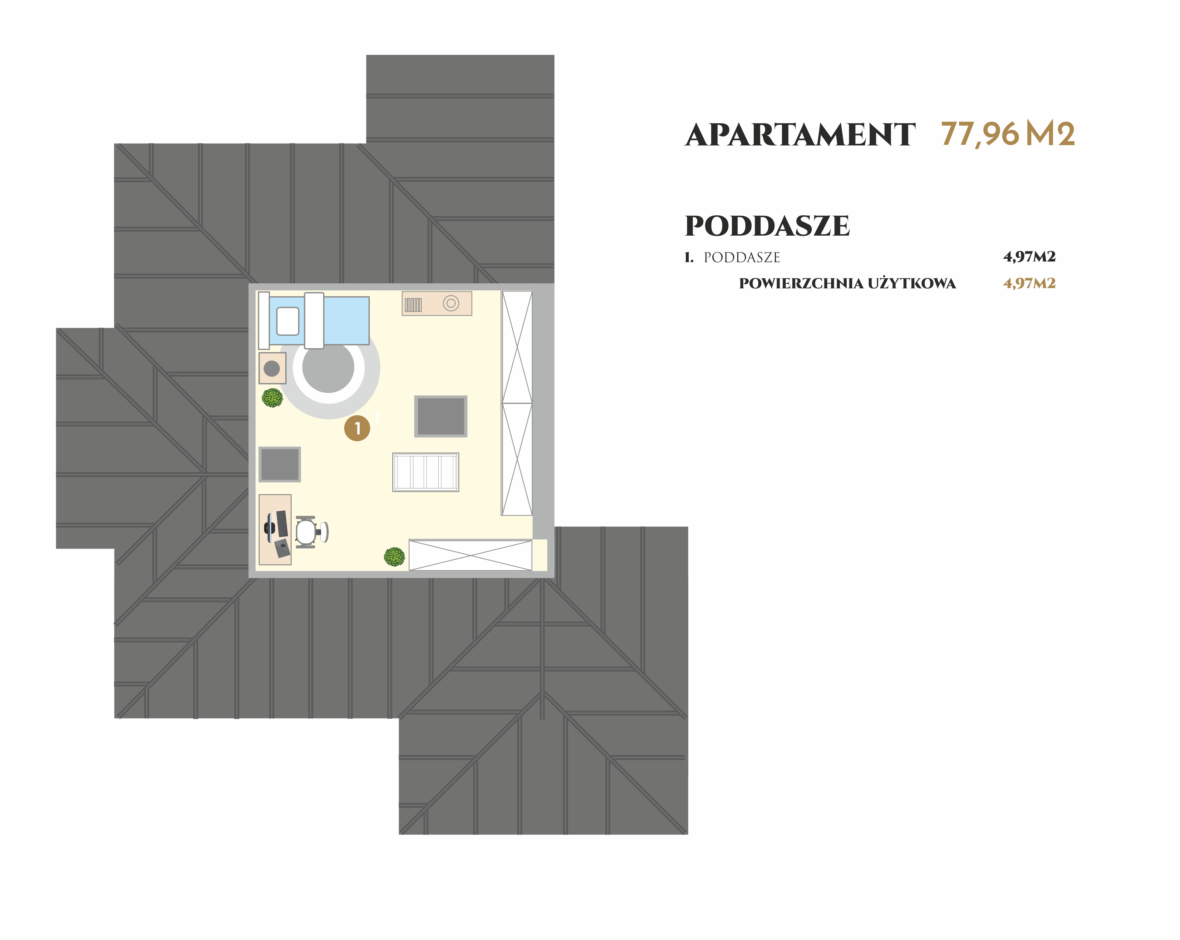 Apartament 78,00 m², piętro 1, oferta nr VI.23.2, Ogrody Tesoro VI, Gdynia, Pogórze, ul. Aleja Iberyjska-idx