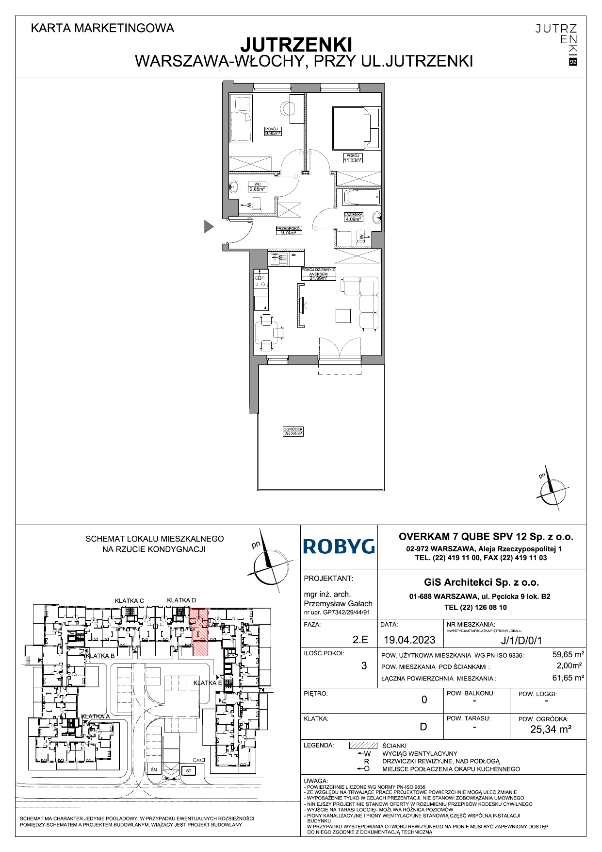 Mieszkanie 59,65 m², parter, oferta nr J/1/D/0/1, Jutrzenki 92, Warszawa, Włochy, Salomea, ul. Jutrzenki 92-idx