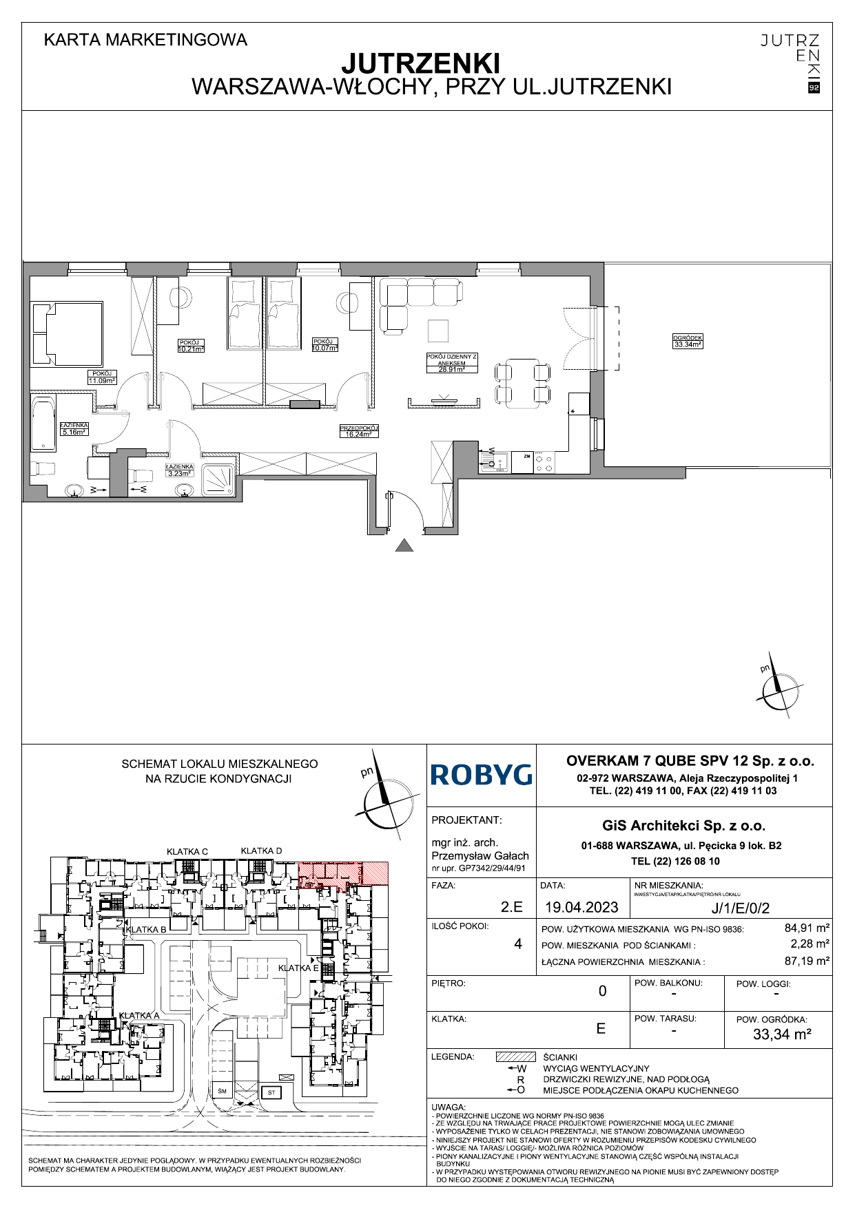 Mieszkanie 84,91 m², parter, oferta nr J/1/E/0/2, Jutrzenki 92, Warszawa, Włochy, Salomea, ul. Jutrzenki 92-idx