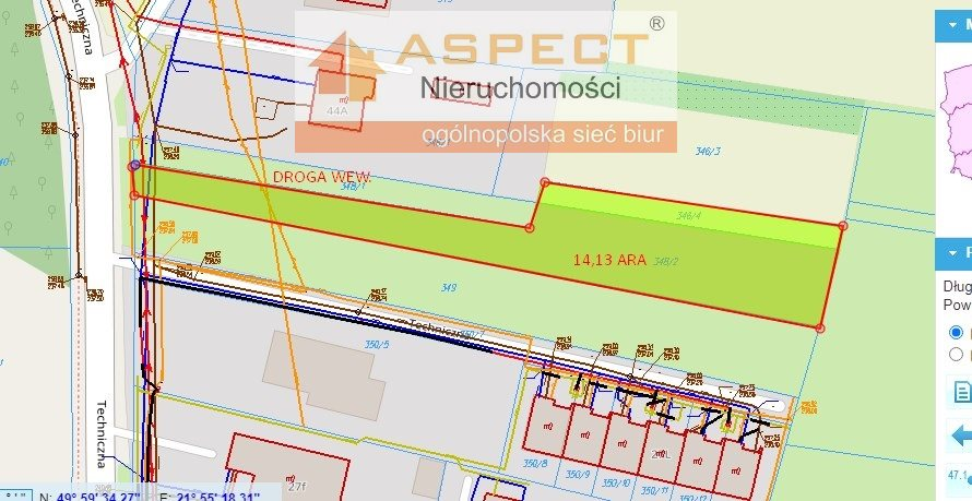 Działka 1 413,00 m², oferta nr , ASR-GS-42461-40, Boguchwała-idx