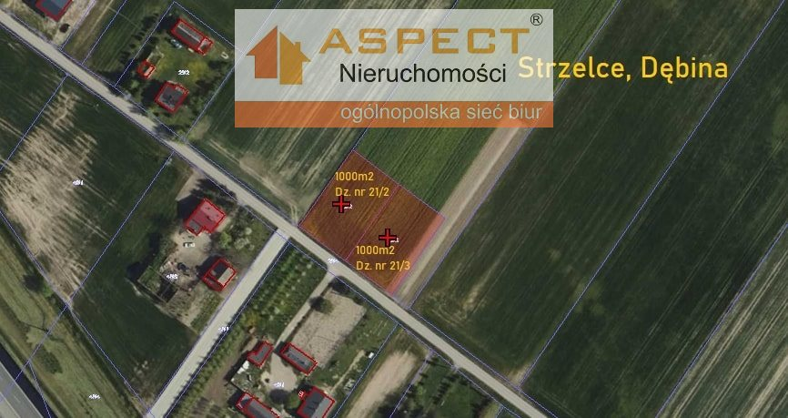 Działka 1 000,00 m², oferta nr , ASK-GS-46734, Strzelce-idx