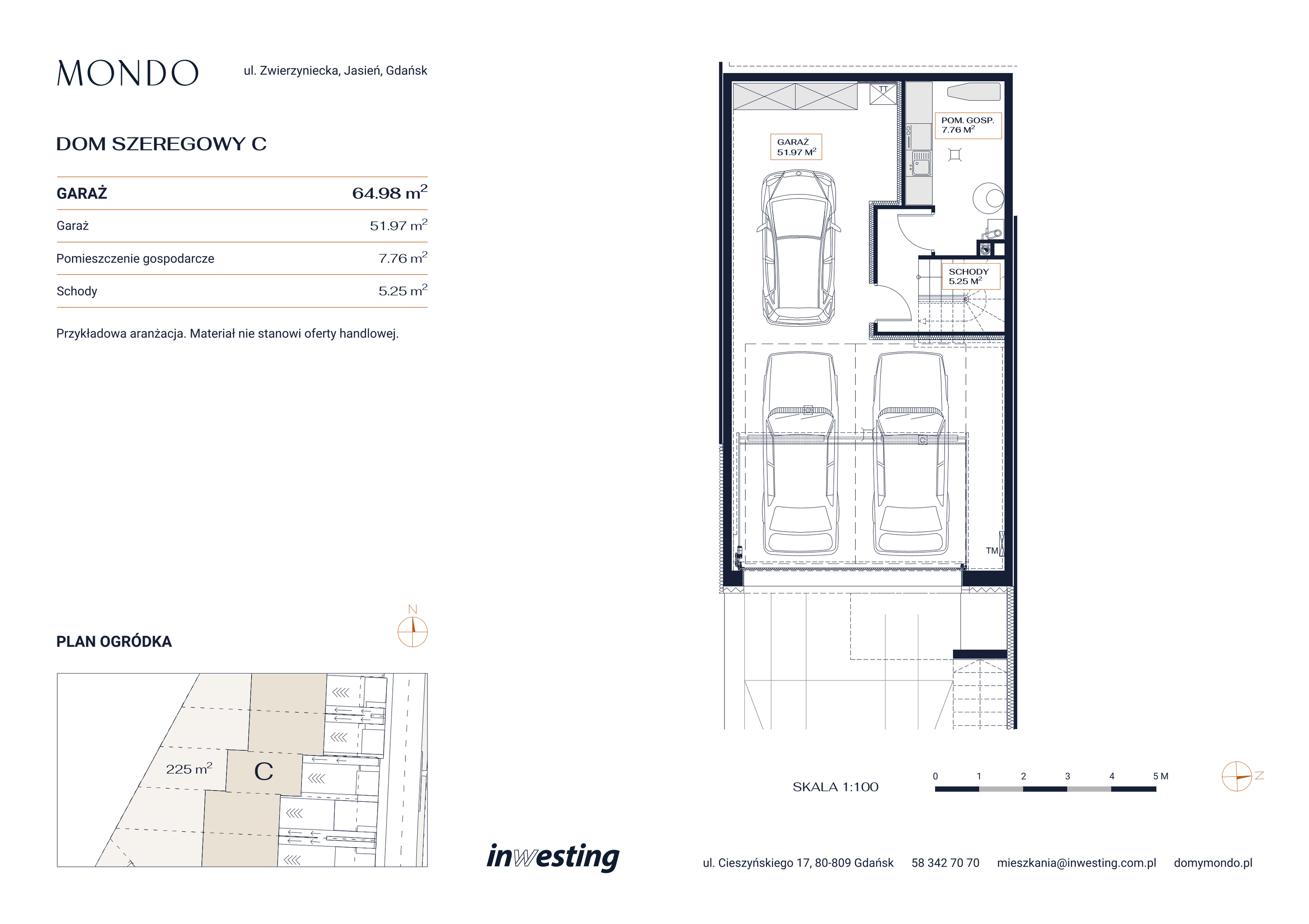 Dom 195,01 m², oferta nr C, Osiedle Mondo, Gdańsk, Jasień, ul. Zwierzyniecka-idx