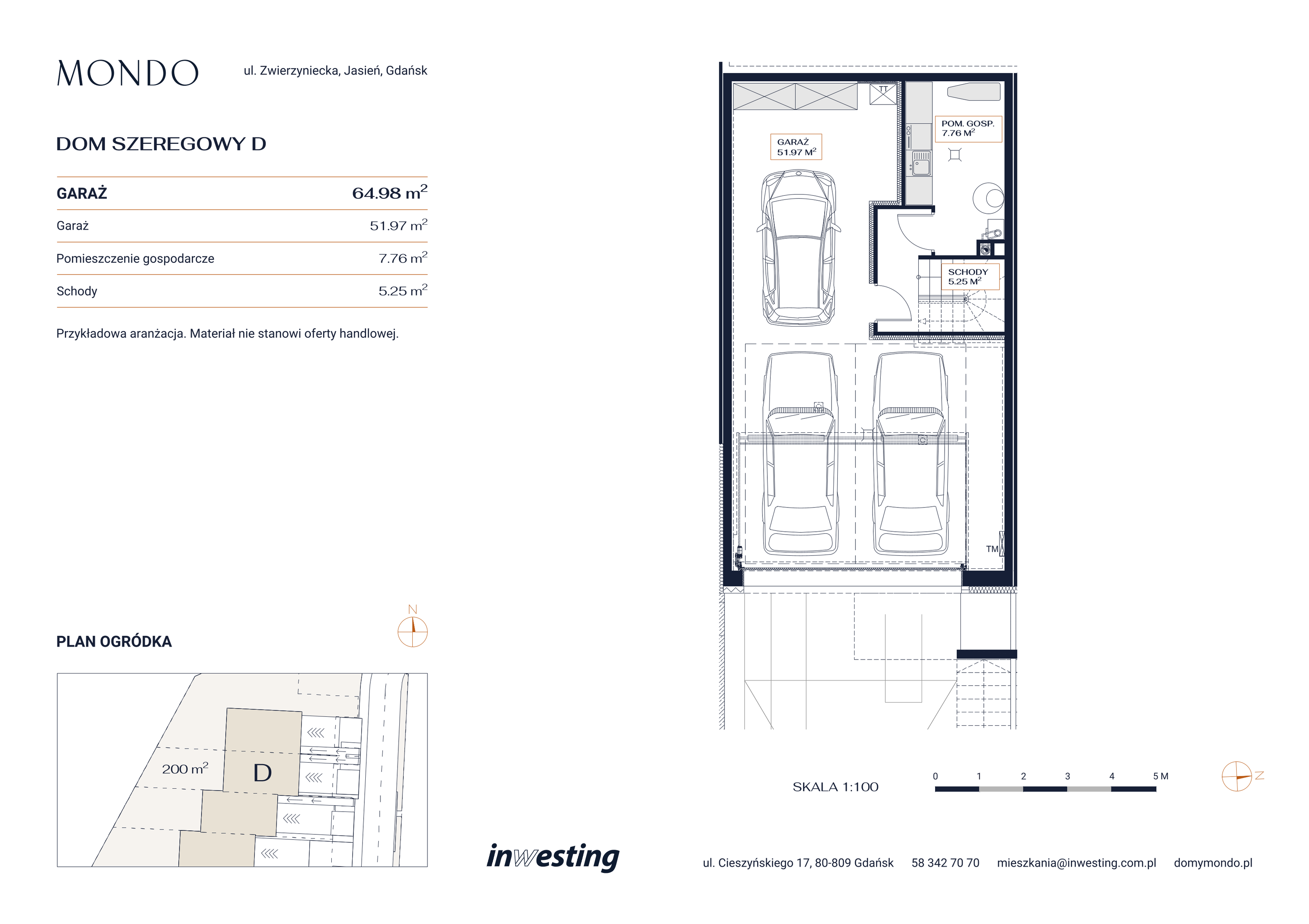 Dom 195,26 m², oferta nr D, Osiedle Mondo, Gdańsk, Jasień, ul. Zwierzyniecka-idx