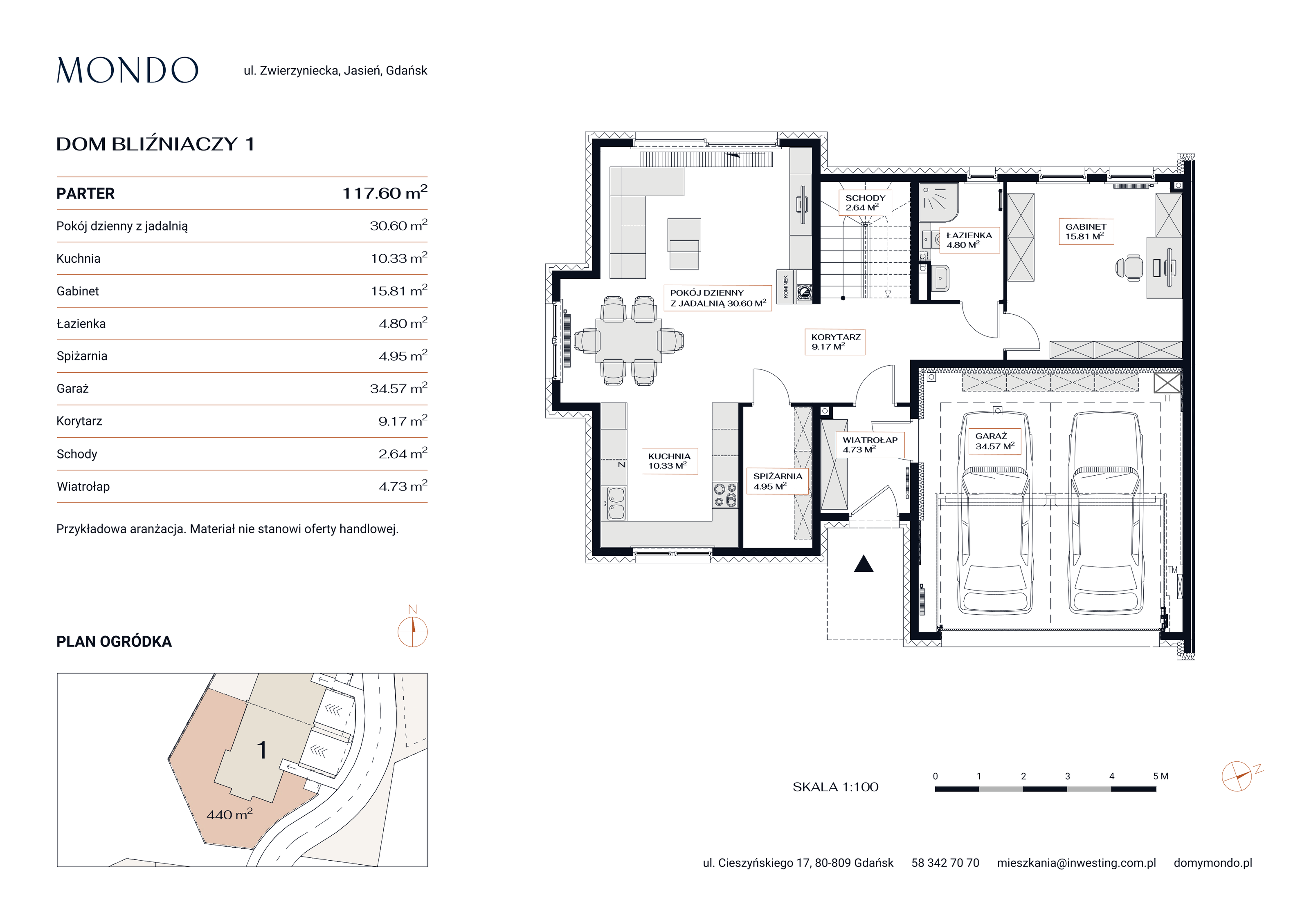 Dom 216,62 m², oferta nr 1, Osiedle Mondo, Gdańsk, Jasień, ul. Zwierzyniecka-idx