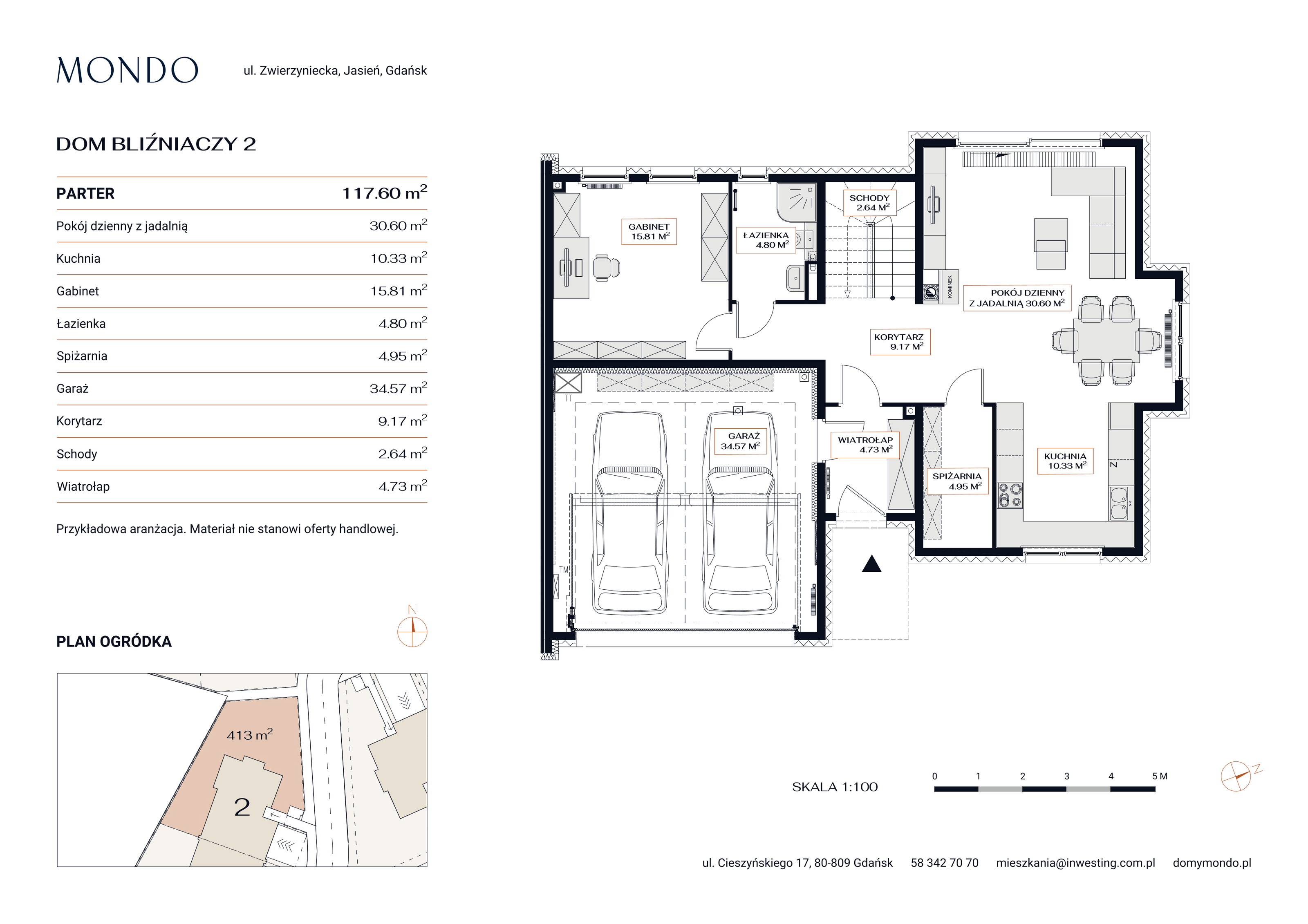 Dom 216,37 m², oferta nr 2, Osiedle Mondo, Gdańsk, Jasień, ul. Zwierzyniecka-idx