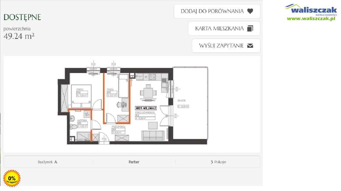 Mieszkanie 47,18 m², parter, oferta nr , MS-13798, Piotrków Trybunalski-idx