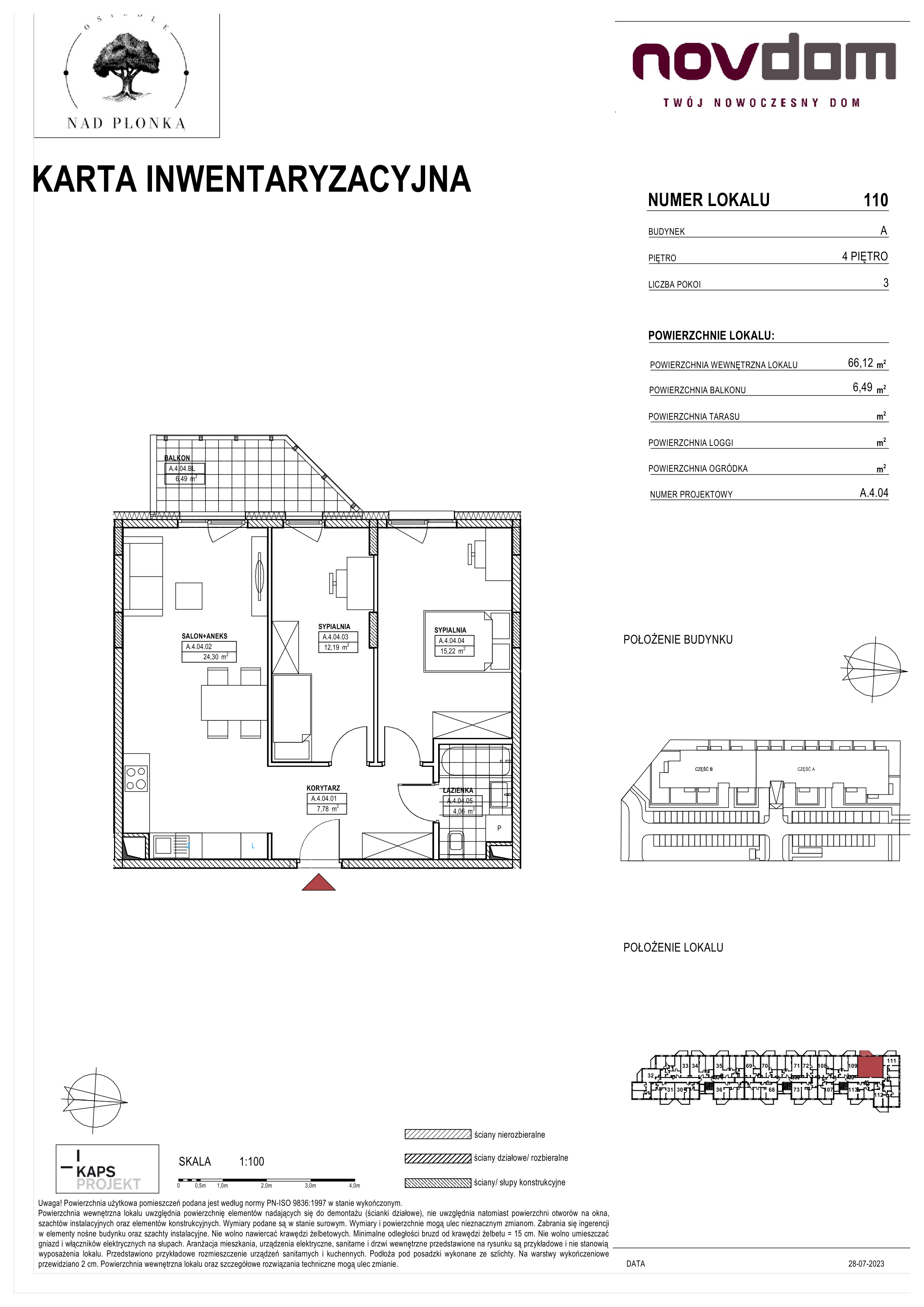 Apartament 66,12 m², piętro 4, oferta nr AB/108, Nad Płonką, Płońsk, ul. Szkolna / Kopernika-idx