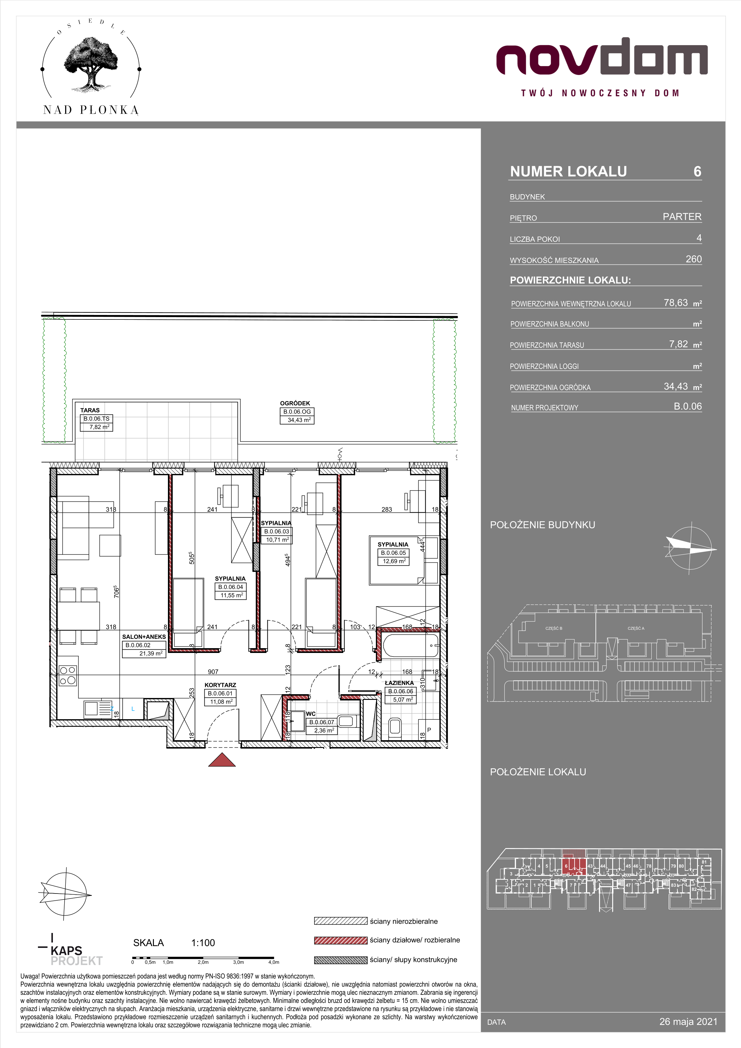 Apartament 78,58 m², parter, oferta nr AB/6, Nad Płonką, Płońsk, ul. Szkolna / Kopernika-idx