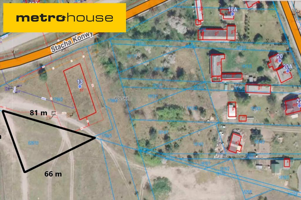 Działka 1 581,00 m², oferta nr , KABA069, Nowogród, Konwy-idx