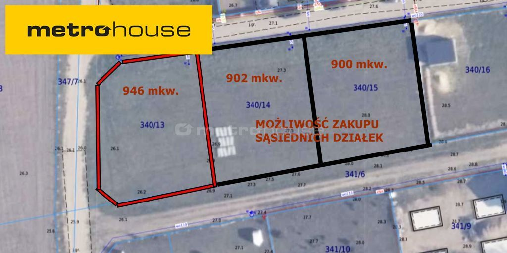 Działka 946,00 m², oferta nr , SGGESY365, Tupadły, Nasza-idx