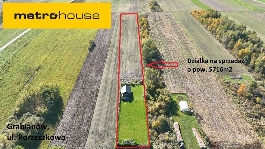 Działka 5 716,00 m², oferta nr , SGSEBY276, Grabianów, Porzeczkowa-idx