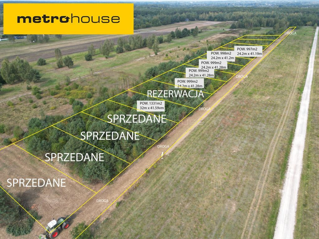 Działka 1 036,00 m², oferta nr , SGGEHE414, Augustówek, Prosta-idx