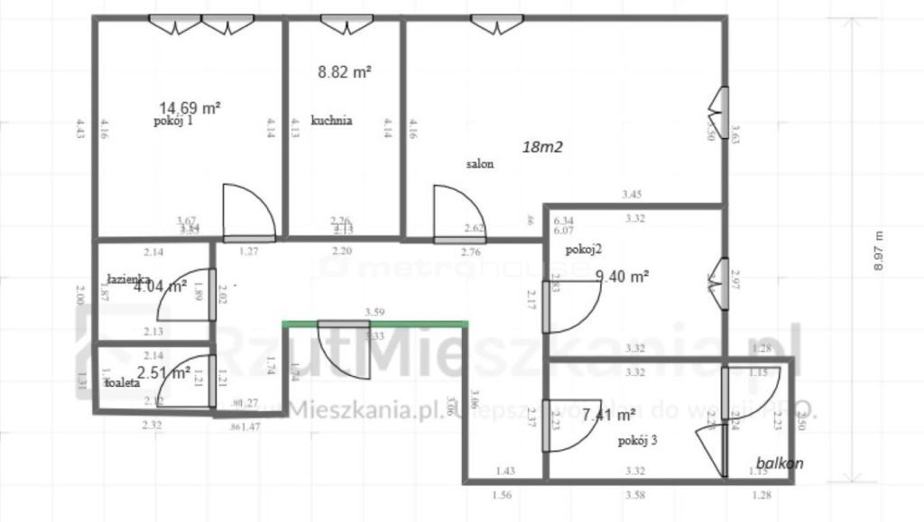 Mieszkanie 75,00 m², piętro 2, oferta nr , SMTUBA553, Chorzów, Górnicza-idx