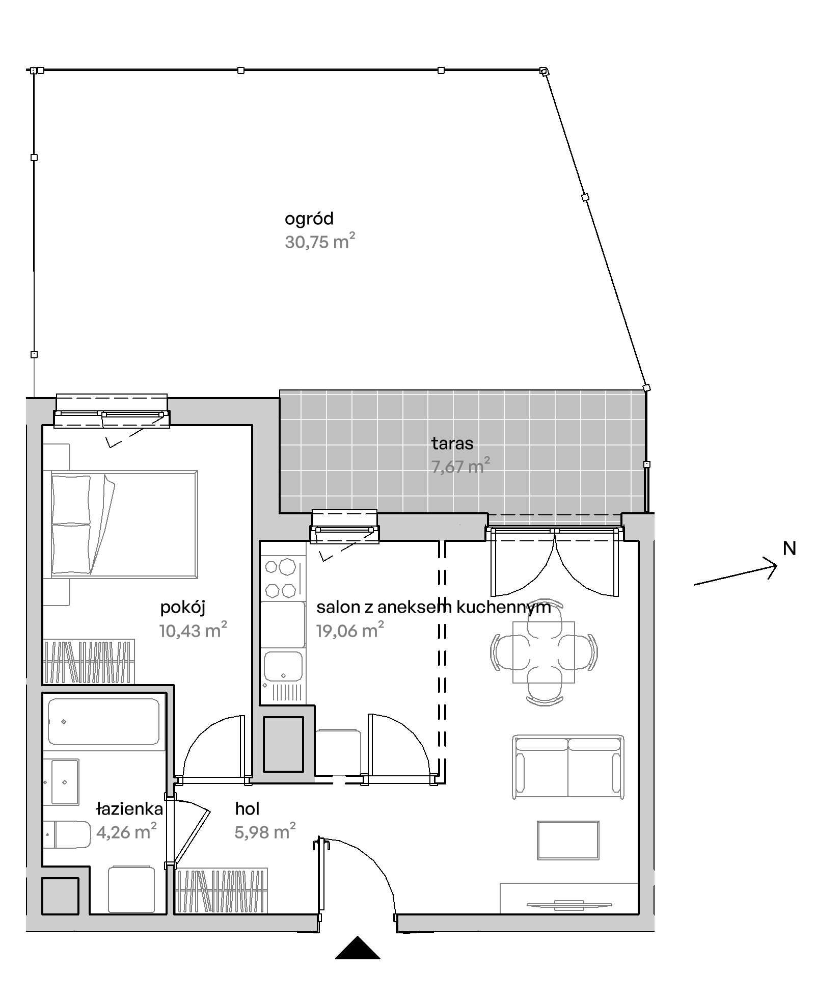 Mieszkanie 39,73 m², parter, oferta nr A/00/003, Unii Lubelskiej Vita, Poznań, Nowe Miasto, Starołęka, ul. Unii Lubelskiej 10-idx