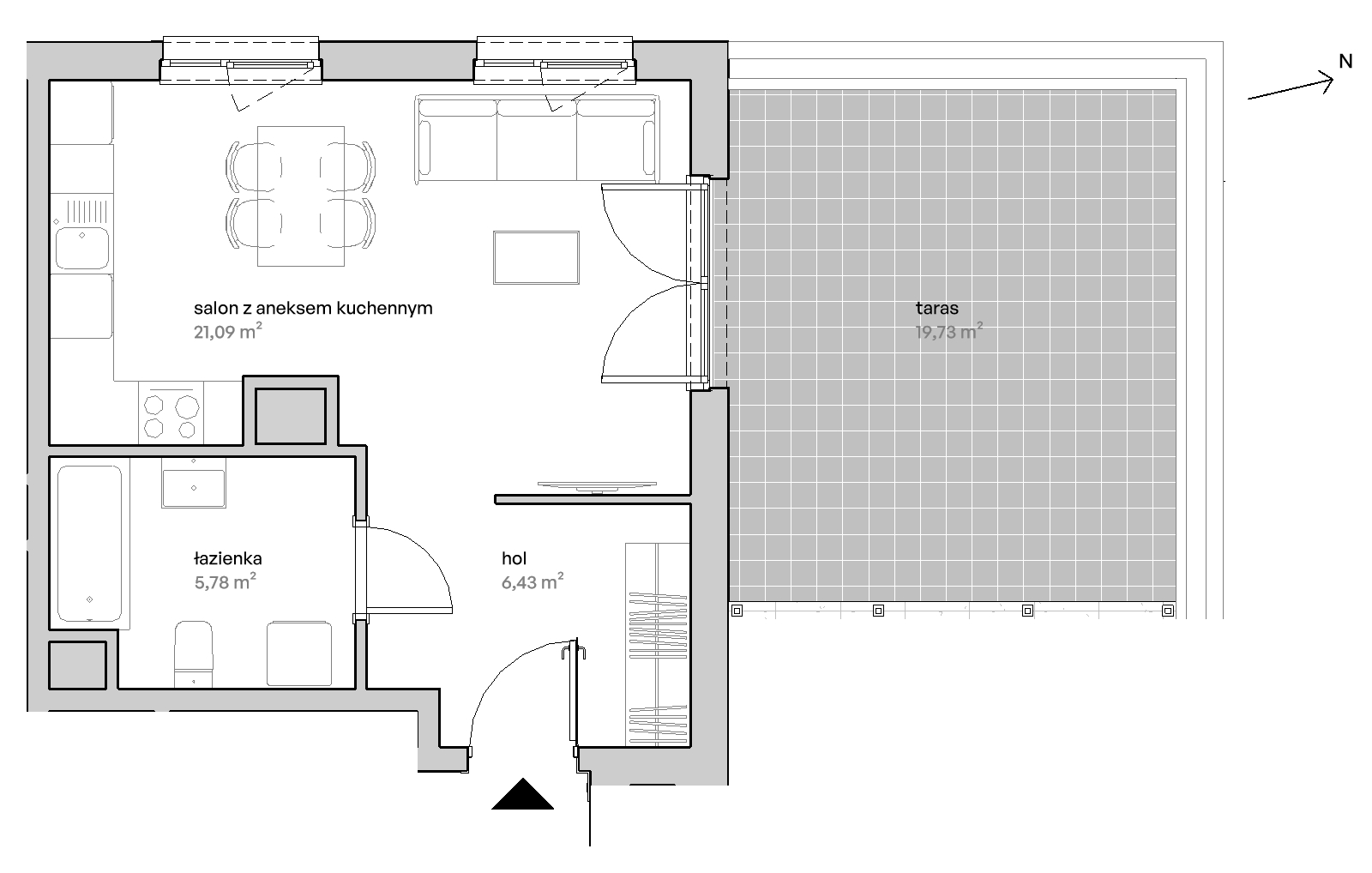 Mieszkanie 33,30 m², piętro 5, oferta nr F/05/285, Unii Lubelskiej Vita, Poznań, Nowe Miasto, Starołęka, ul. Unii Lubelskiej 10-idx