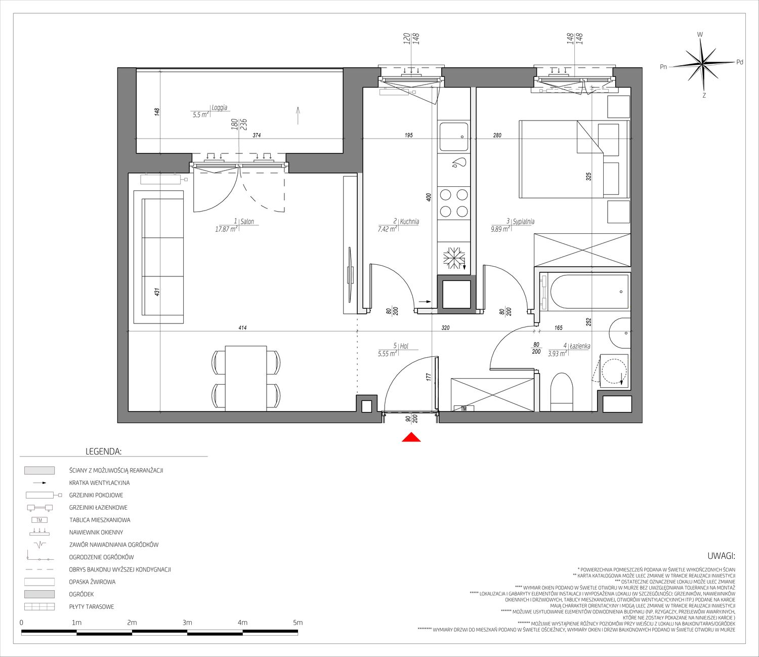 Mieszkanie 44,66 m², piętro 1, oferta nr C/102/M, City Vibe, Kraków, Podgórze, Płaszów, ul. Myśliwska-idx