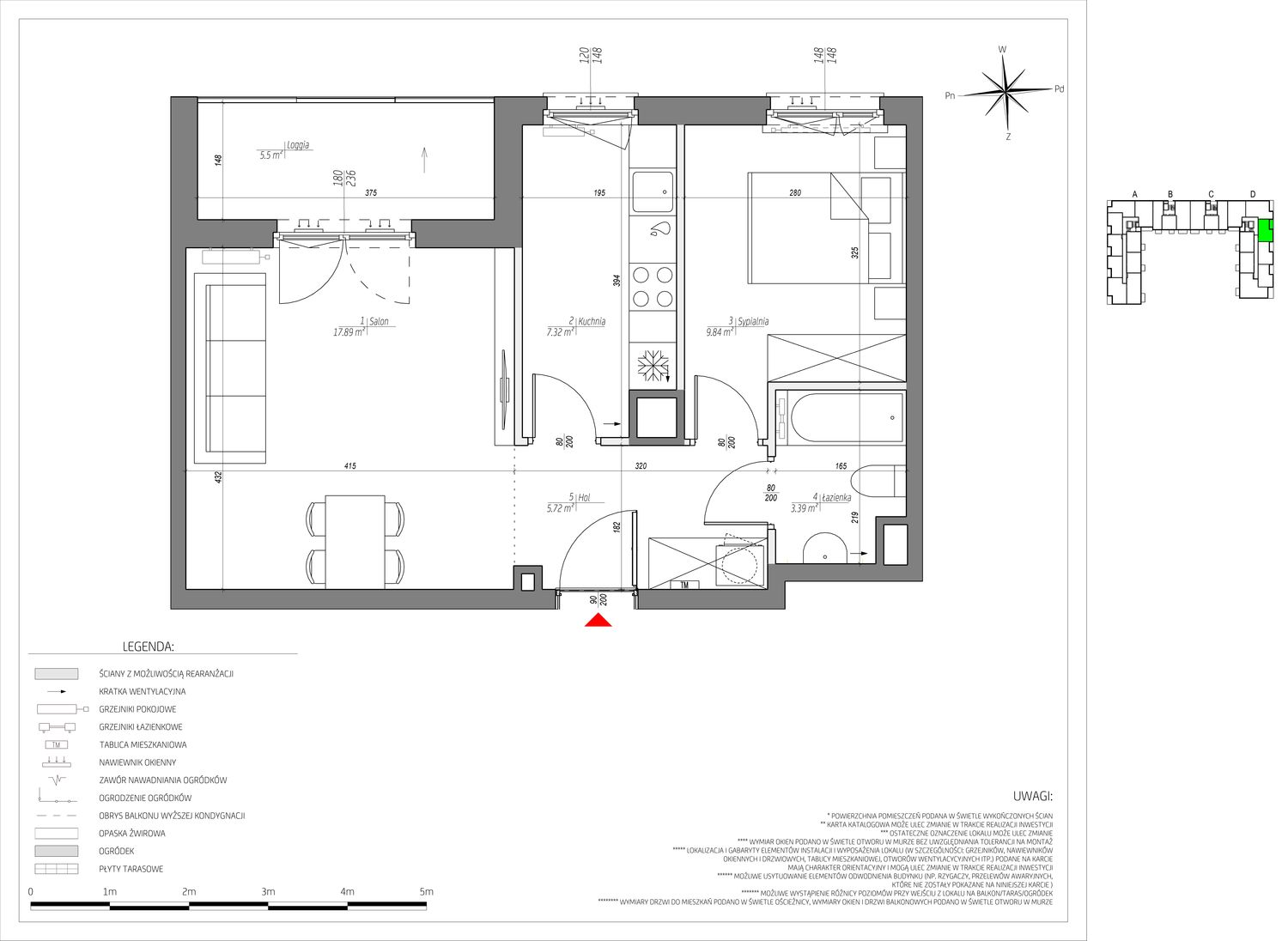 Mieszkanie 44,16 m², piętro 4, oferta nr C/124/M, City Vibe, Kraków, Podgórze, Płaszów, ul. Myśliwska-idx