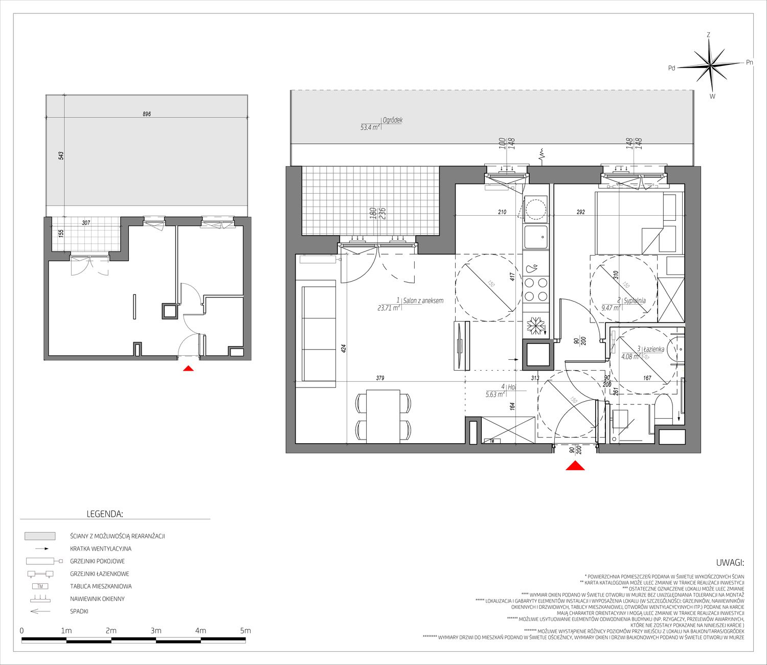 Mieszkanie 42,89 m², parter, oferta nr D/008/M, City Vibe, Kraków, Podgórze, Płaszów, ul. Myśliwska-idx