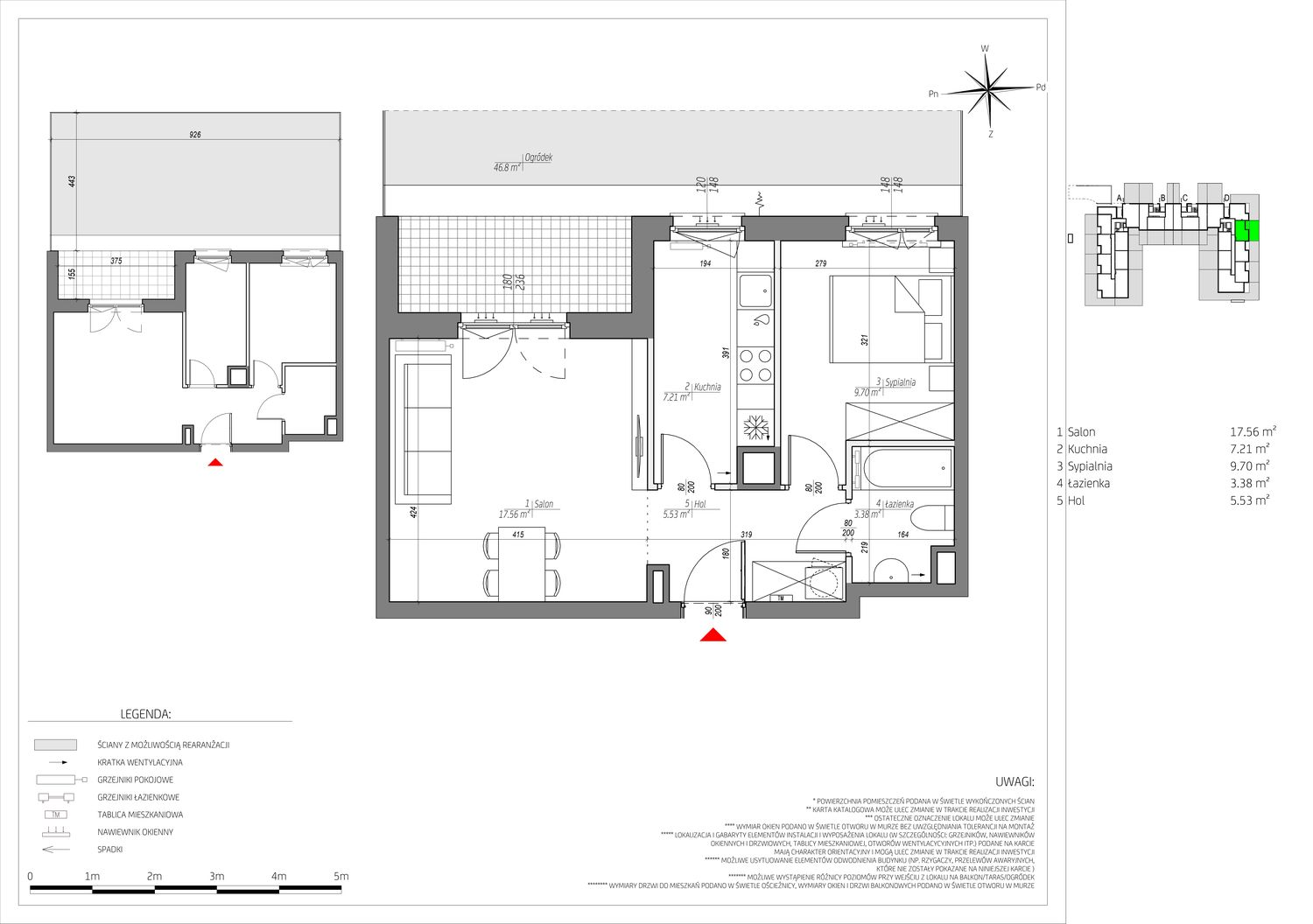 Mieszkanie 43,38 m², parter, oferta nr D/092/M, City Vibe, Kraków, Podgórze, Płaszów, ul. Myśliwska-idx