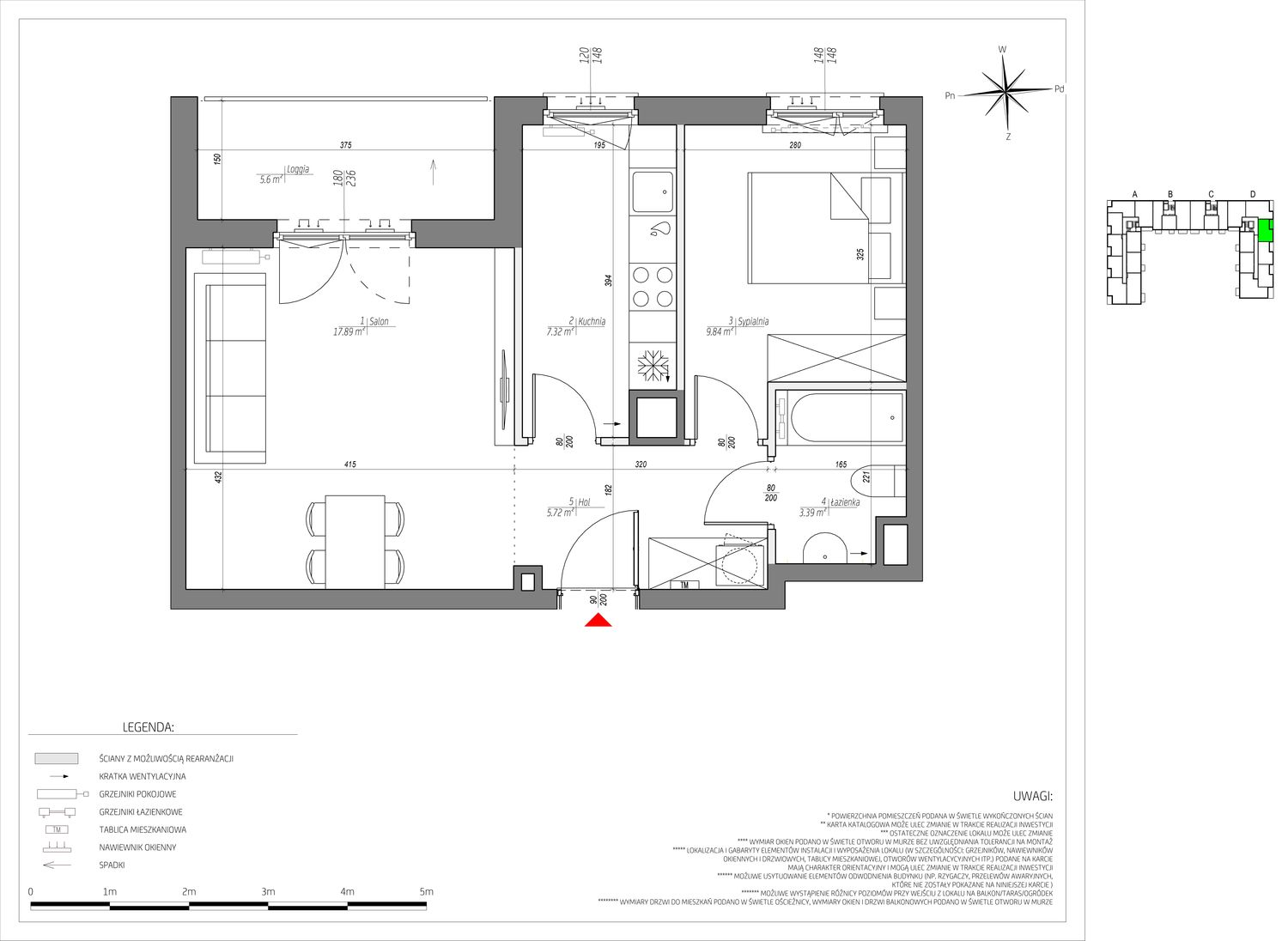 Mieszkanie 44,16 m², piętro 4, oferta nr D/124/M, City Vibe, Kraków, Podgórze, Płaszów, ul. Myśliwska-idx