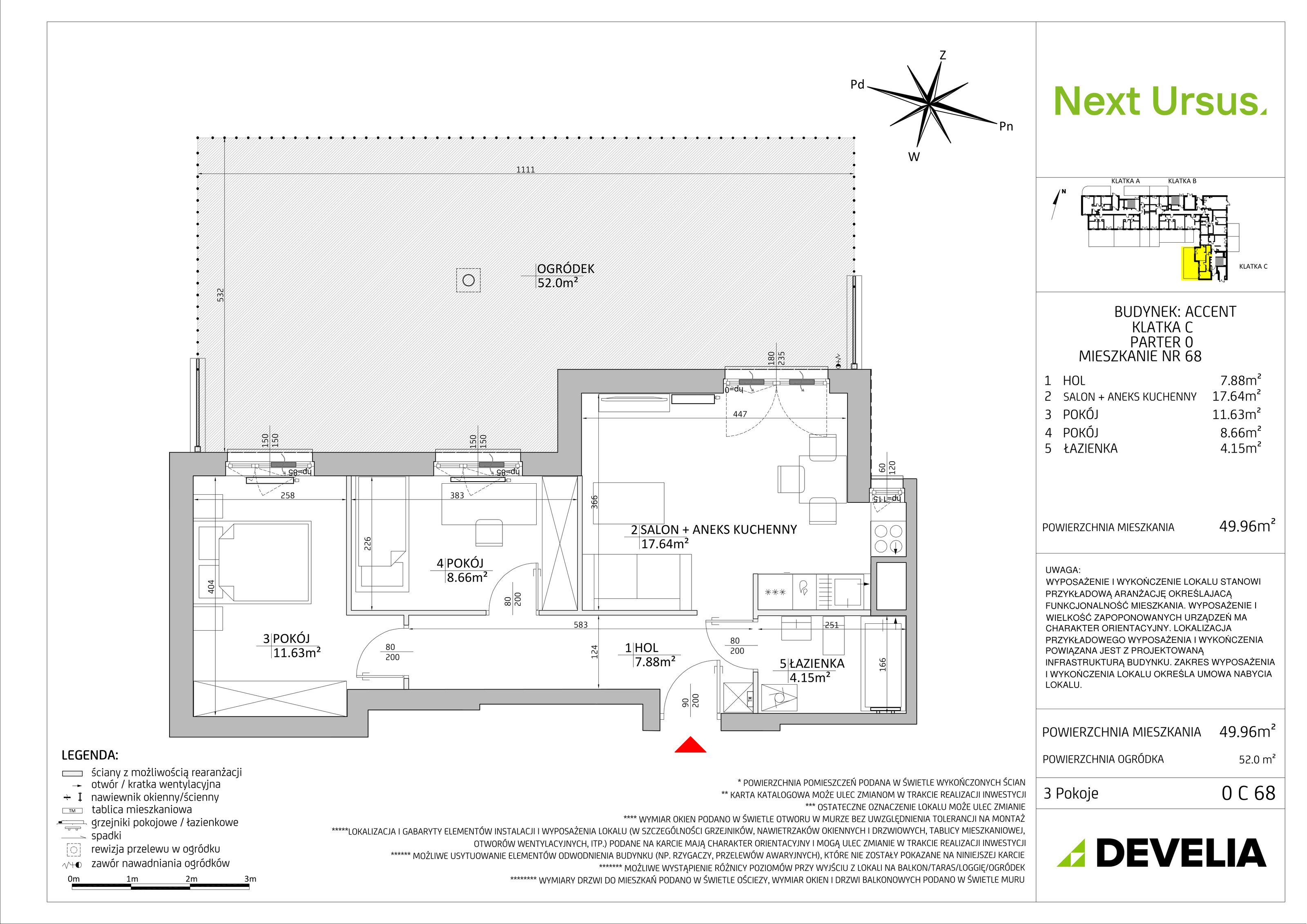 Mieszkanie 49,95 m², parter, oferta nr AC/0C68, Next Ursus, Warszawa, Ursus, Szamoty, ul. Posag 7 Panien 18-idx