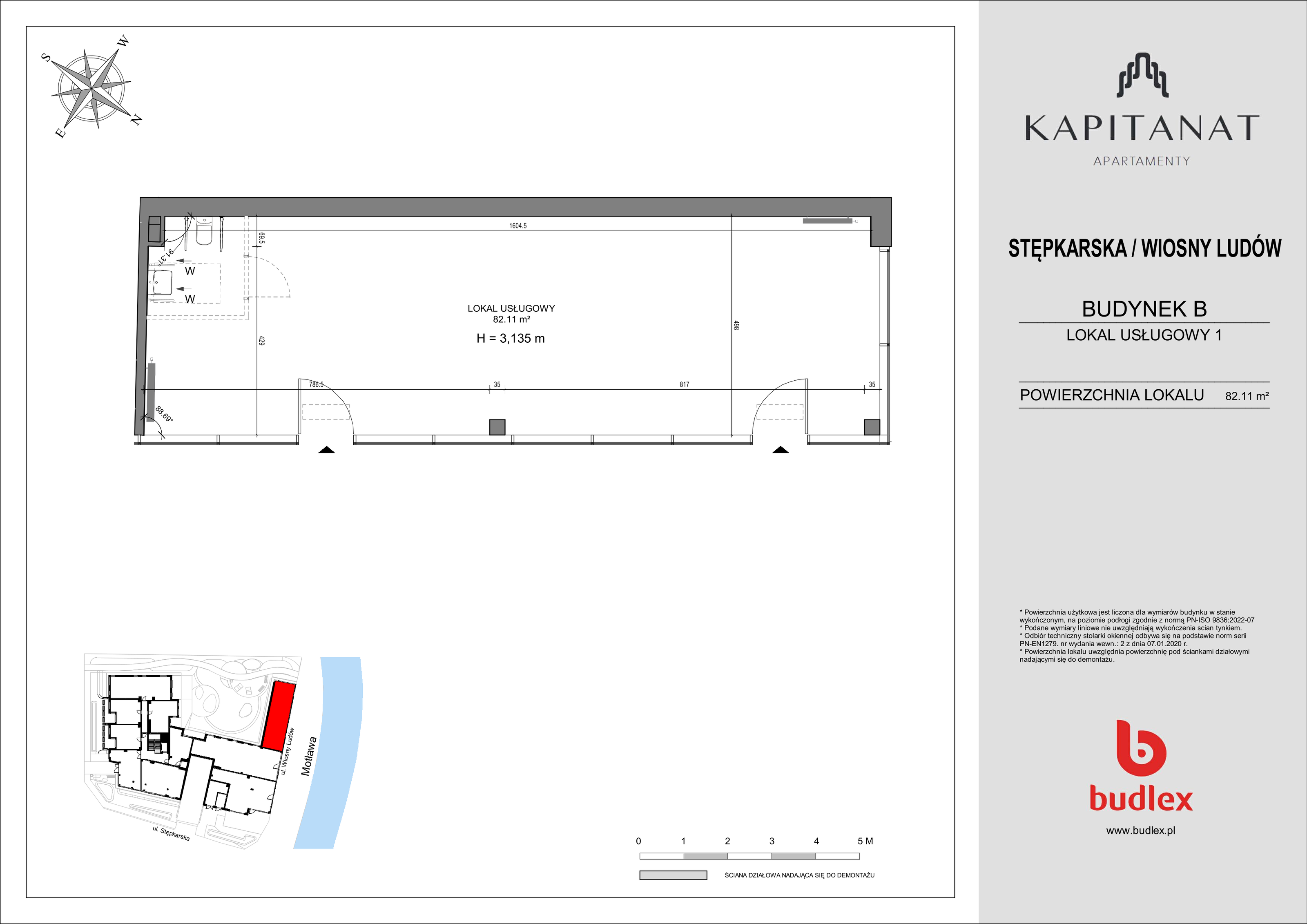 Lokal użytkowy 82,11 m², oferta nr 1, Kapitanat - lokale użytkowe, Gdańsk, Śródmieście, ul. Stępkarska / Wiosny Ludów-idx