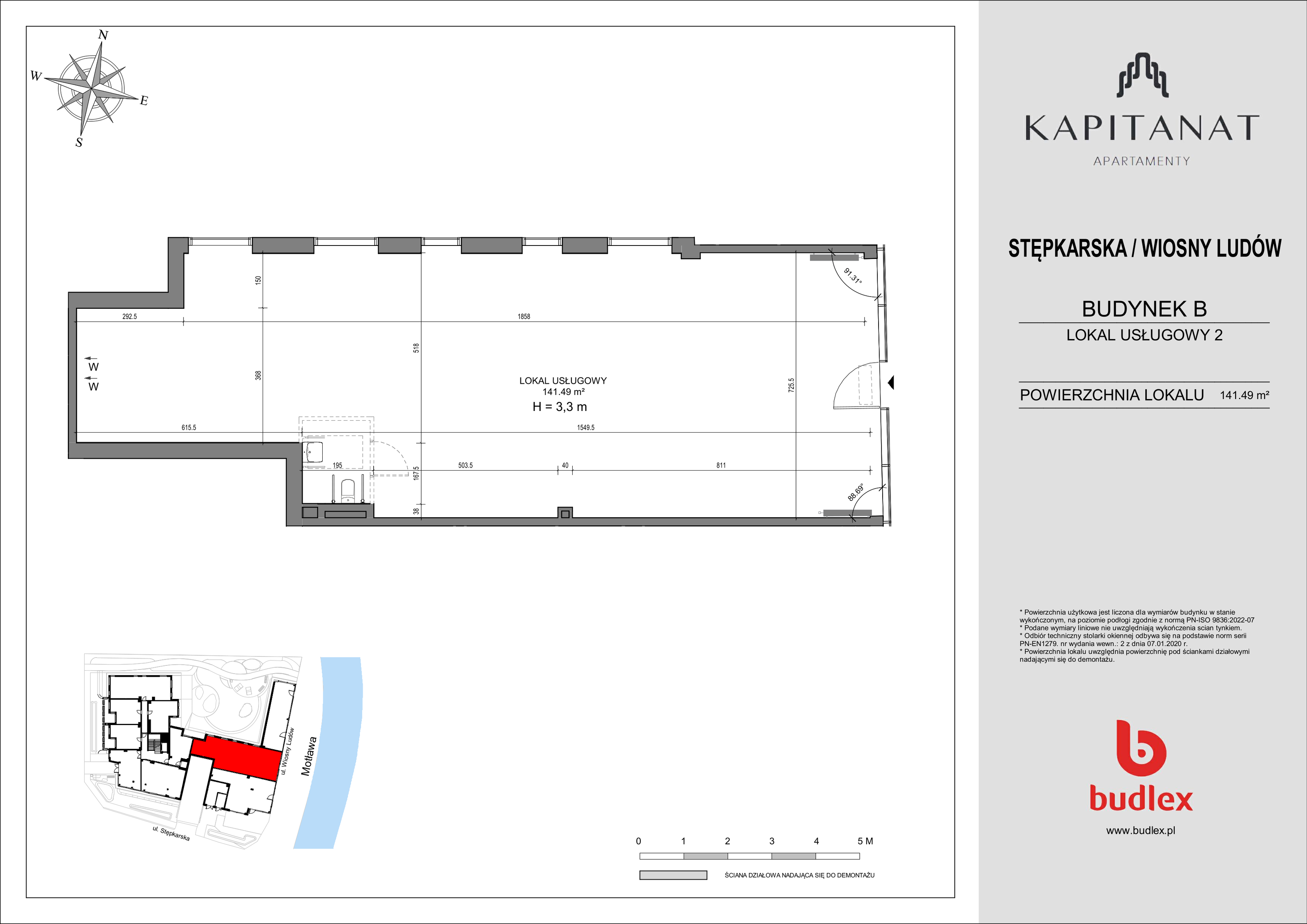 Lokal użytkowy 141,49 m², oferta nr 2, Kapitanat - lokale użytkowe, Gdańsk, Śródmieście, ul. Stępkarska / Wiosny Ludów-idx