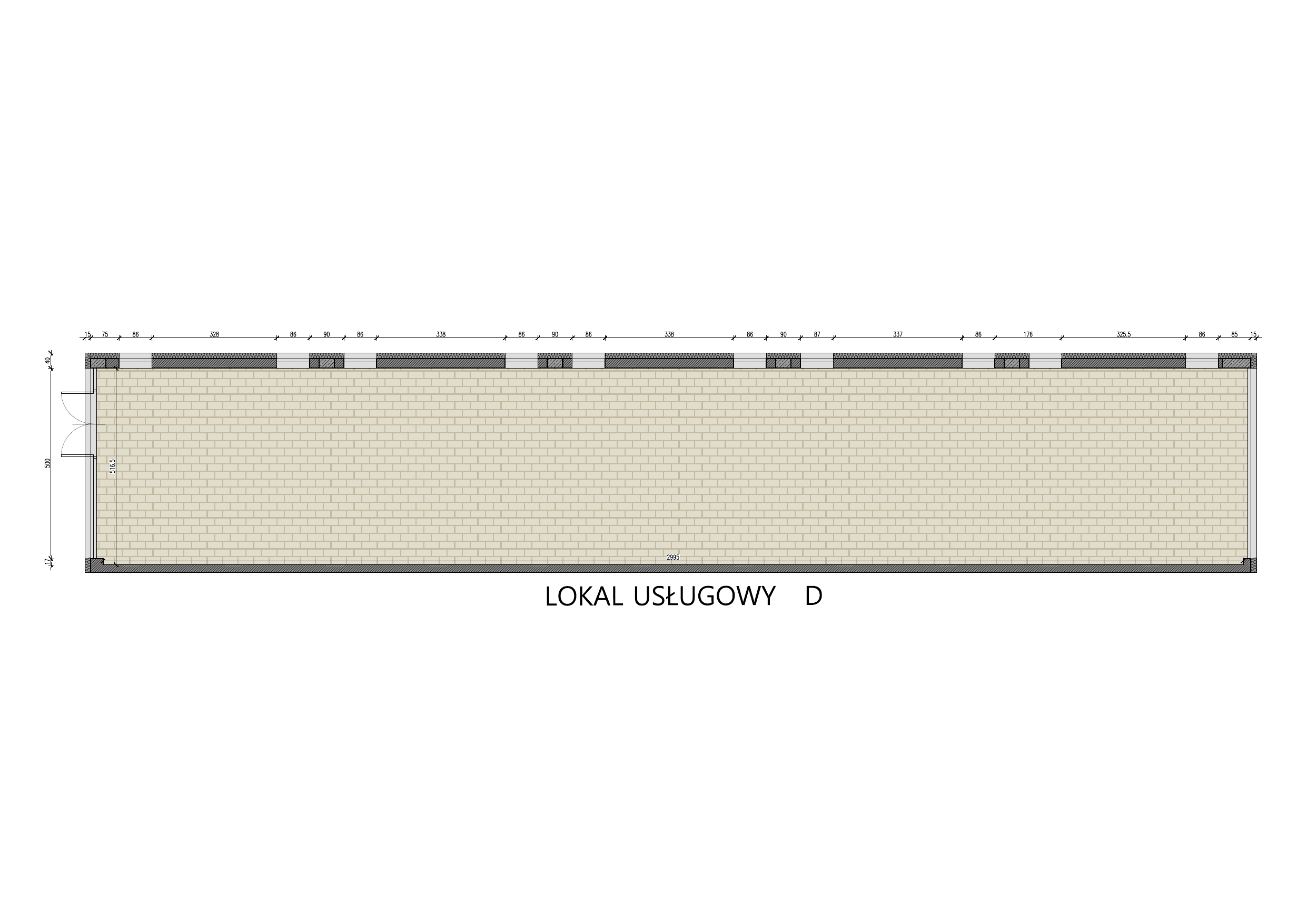 Lokal użytkowy 158,11 m², oferta nr lokal D, Lokale usługowe Piaseczno Centrum, Piaseczno, ul. Jana Pawła II 25-idx