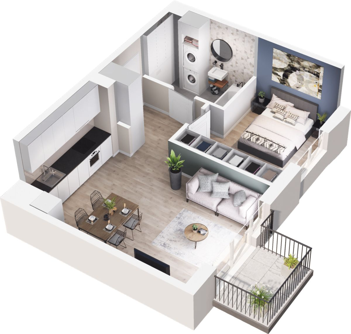 Mieszkanie 43,10 m², piętro 3, oferta nr W/2/36, Welocity Wiczlino, Gdynia, Chwarzno-Wiczlino, ul. Jana Kazimierza-idx